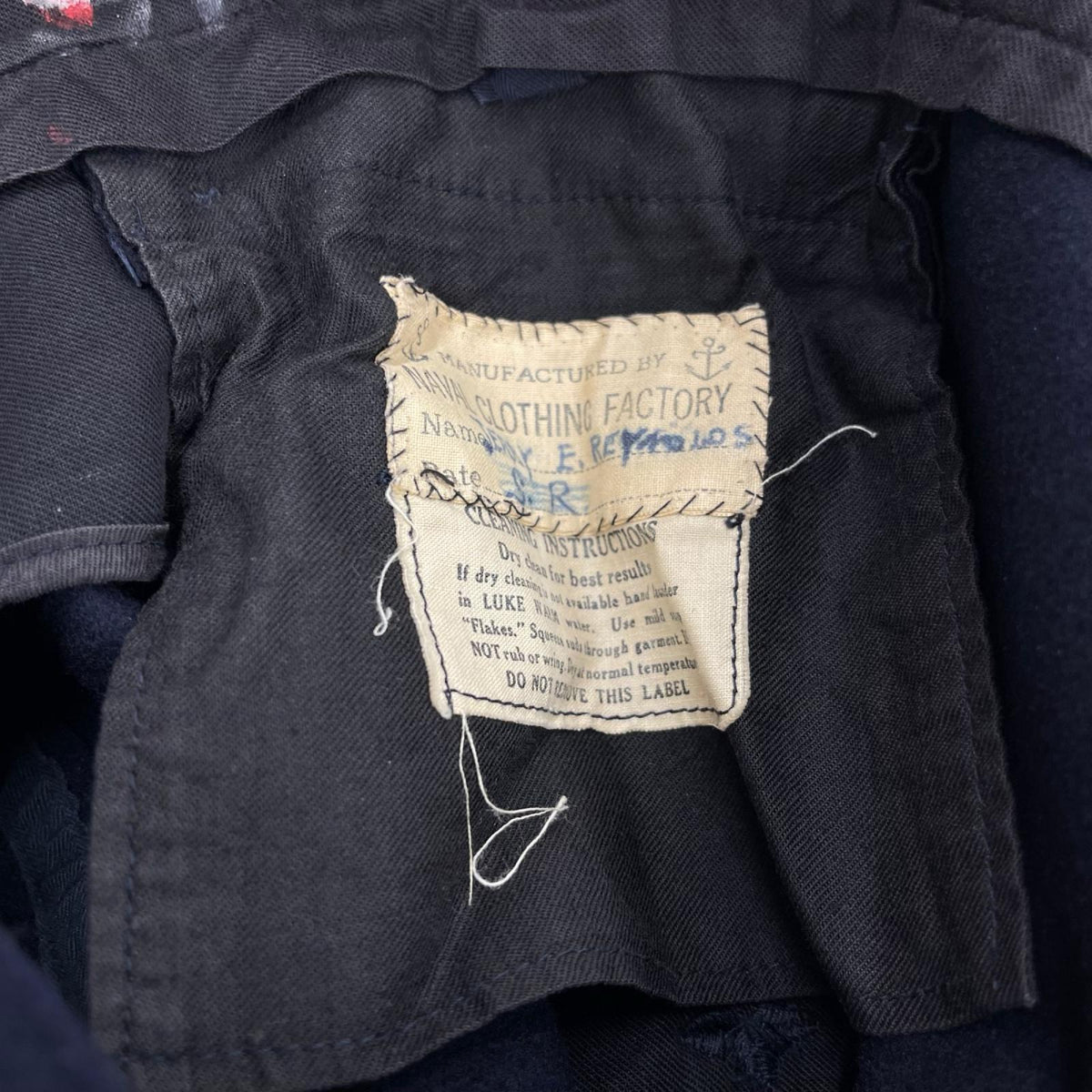 パンツ 40s U.S.NAVY ｾｰﾗｰﾊﾟﾝﾂ W31 ブラック