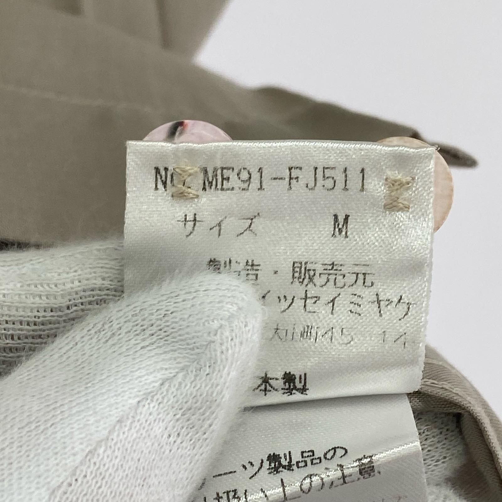 半袖シャツ ISSEY MIYAKE MEN 90s オープンカラーS/Sプリーツシャツ グレー M グレー