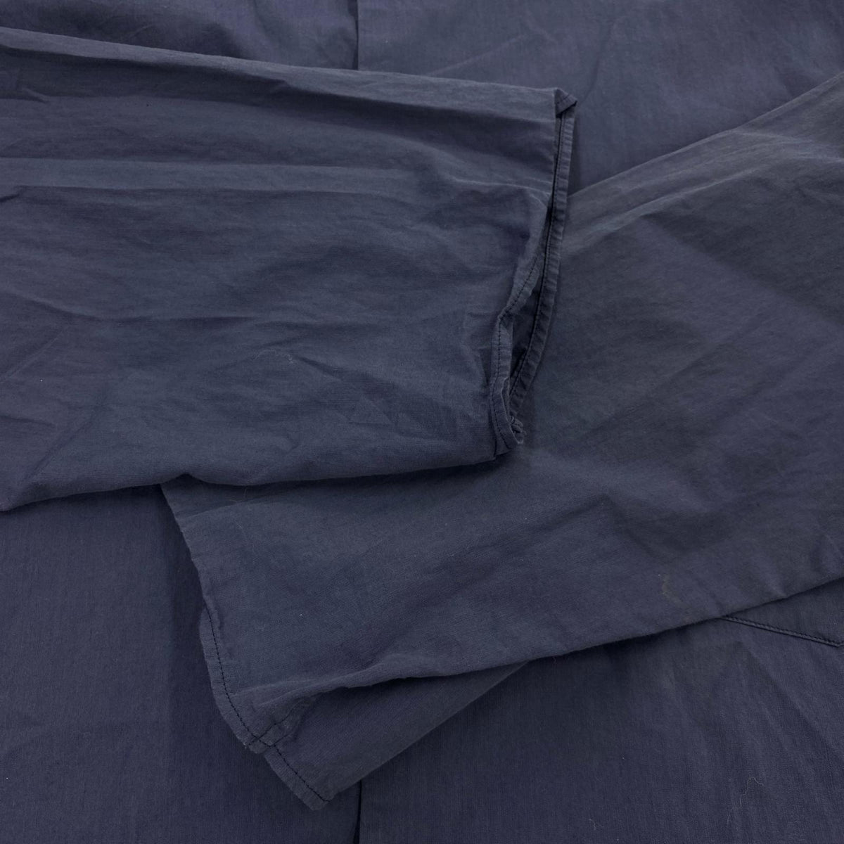 長袖シャツ blurhms Chambray Stand Collar Cuffless Shirt BHS23S023 紺 (2) 2 ネイビー