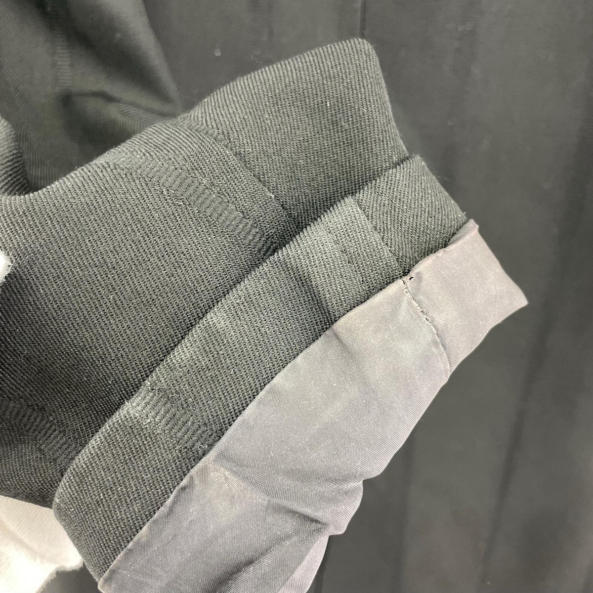 ジャケット COMME des GARCONS 本ライン ウールステンカラーコート M ブラック M ブラック