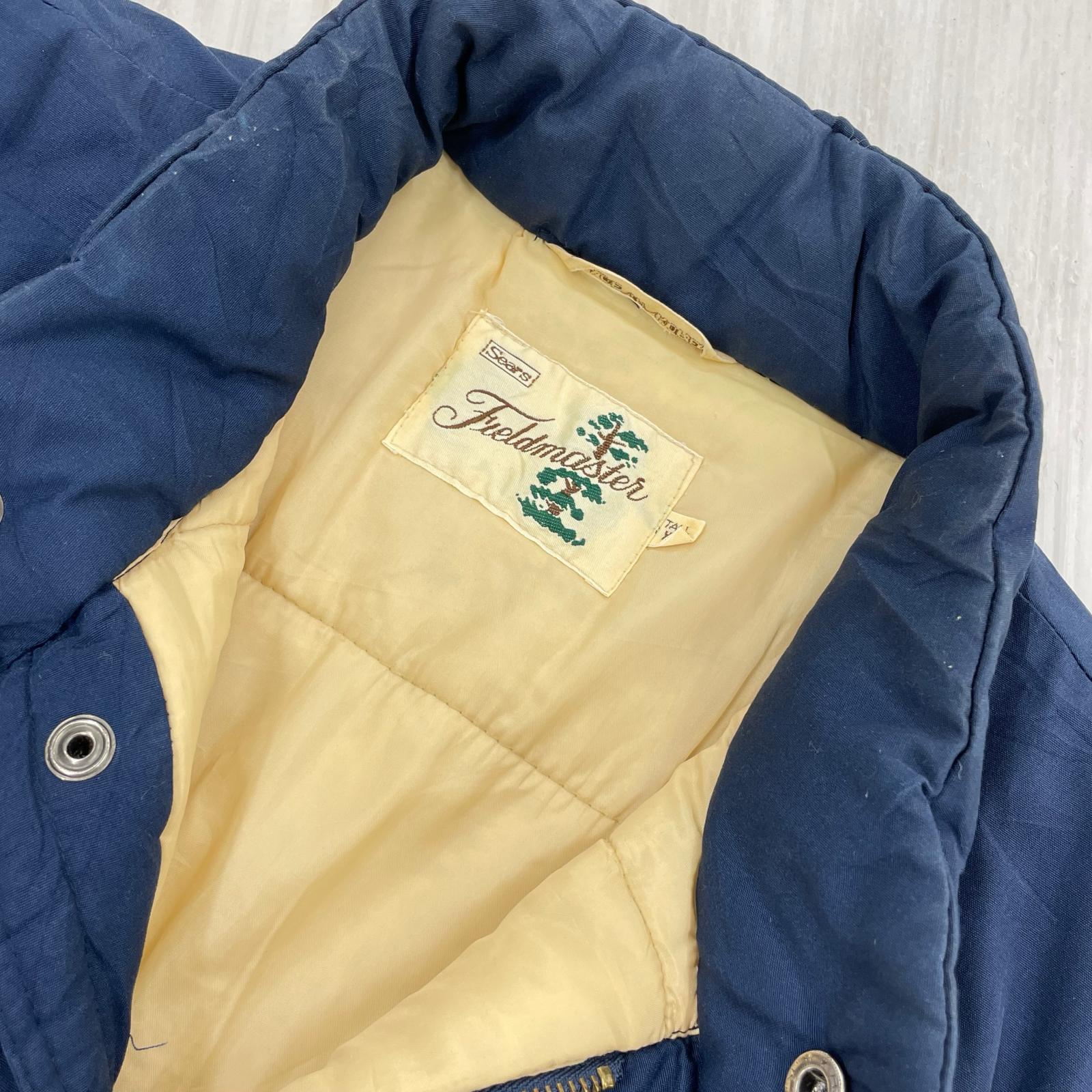 ダウンベスト OLD Sears 中綿ベスト ネイビー XL ネイビー
