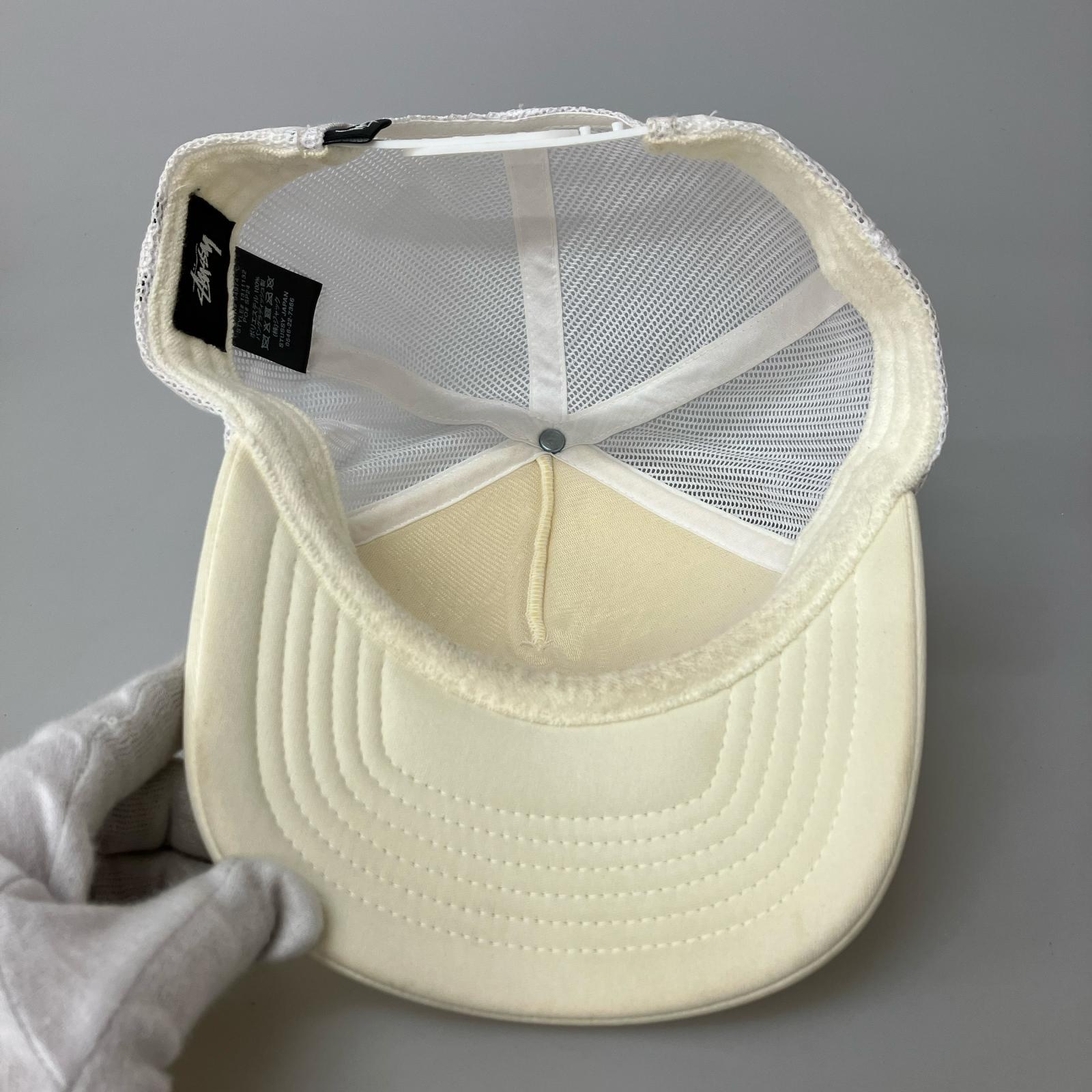 キャップ STUSSY Big S Trucker Cap WHT ホワイト