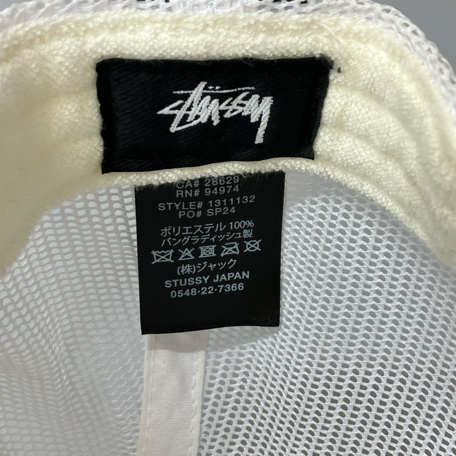 キャップ STUSSY Big S Trucker Cap WHT ホワイト