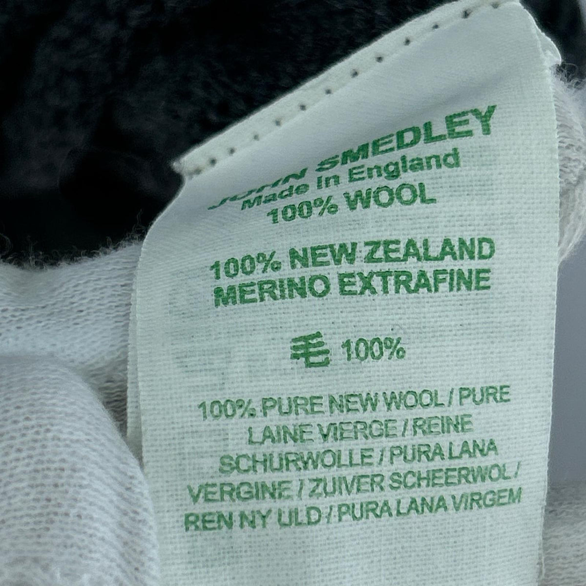 ニット JOHN SMEDLEY ｳｰﾙﾆｯﾄ ｸﾞﾚｰ (XXL) ブラック