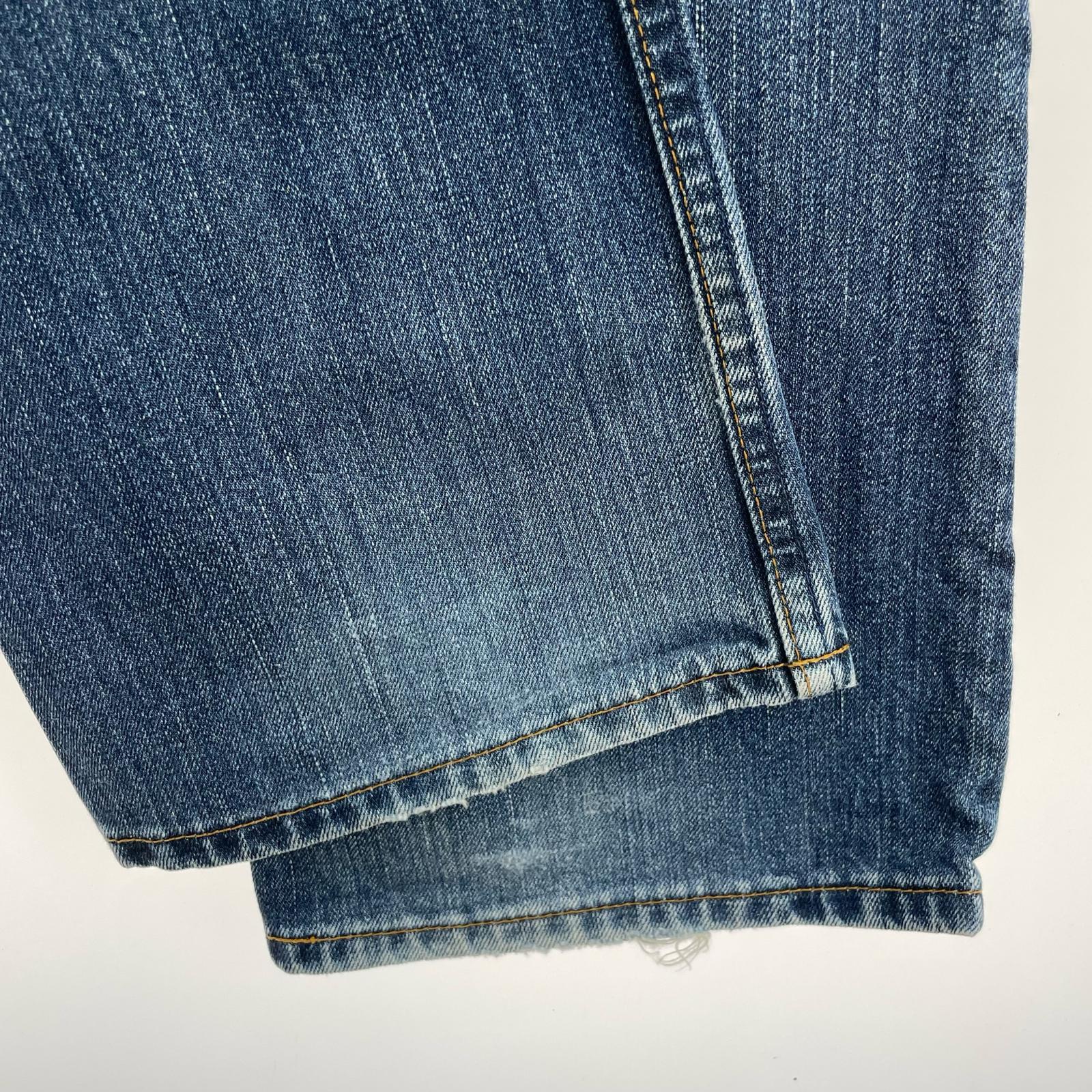 デニムパンツ 00s 日本製 517-03 ブーツカットデニムパンツ J09刻印 28 ネイビー