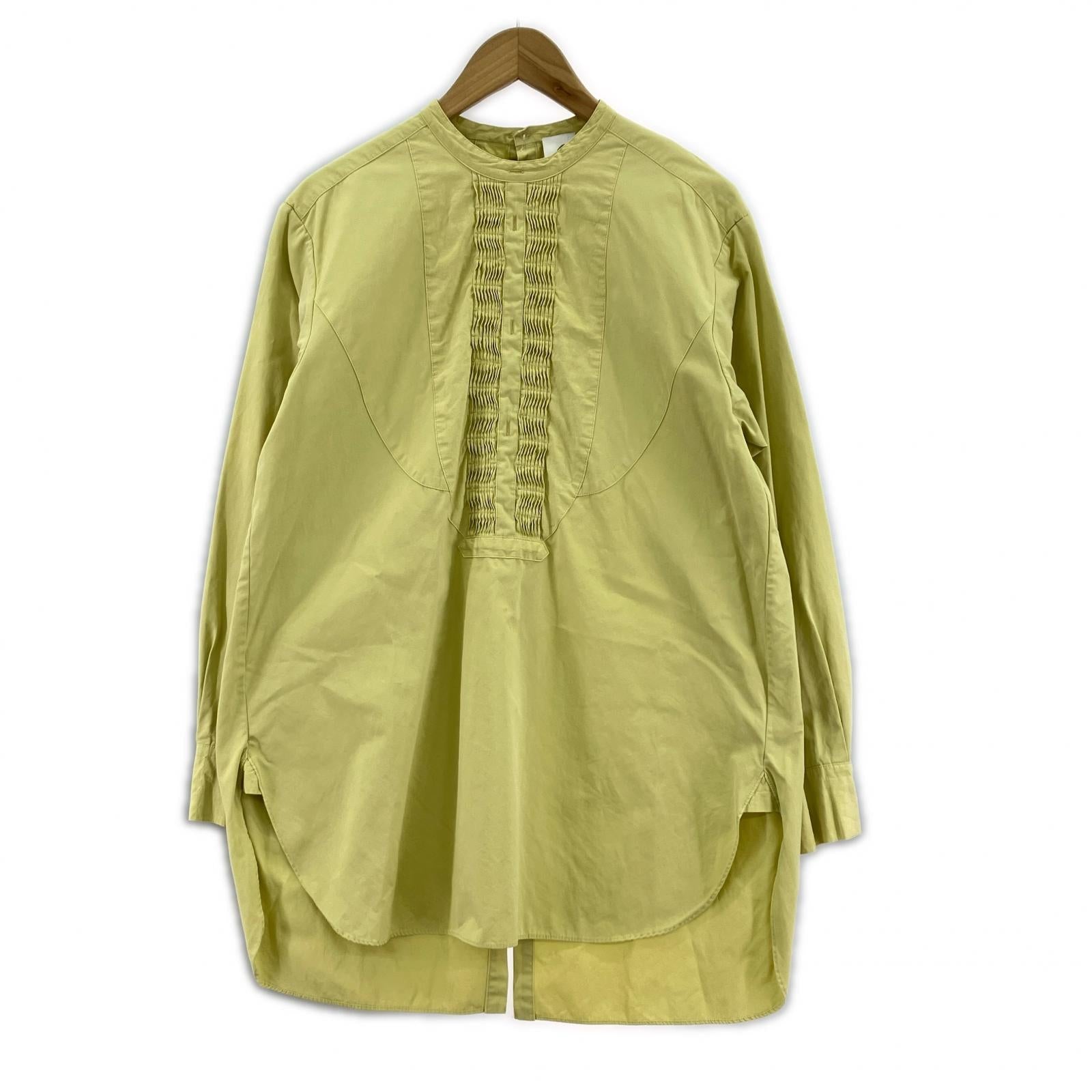 長袖Ｔシャツ PIN TUCK SHIRT/イエロー 36 グリーン