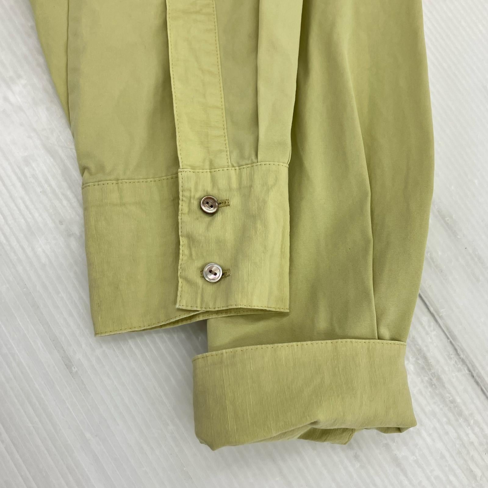 長袖Ｔシャツ PIN TUCK SHIRT/イエロー 36 グリーン