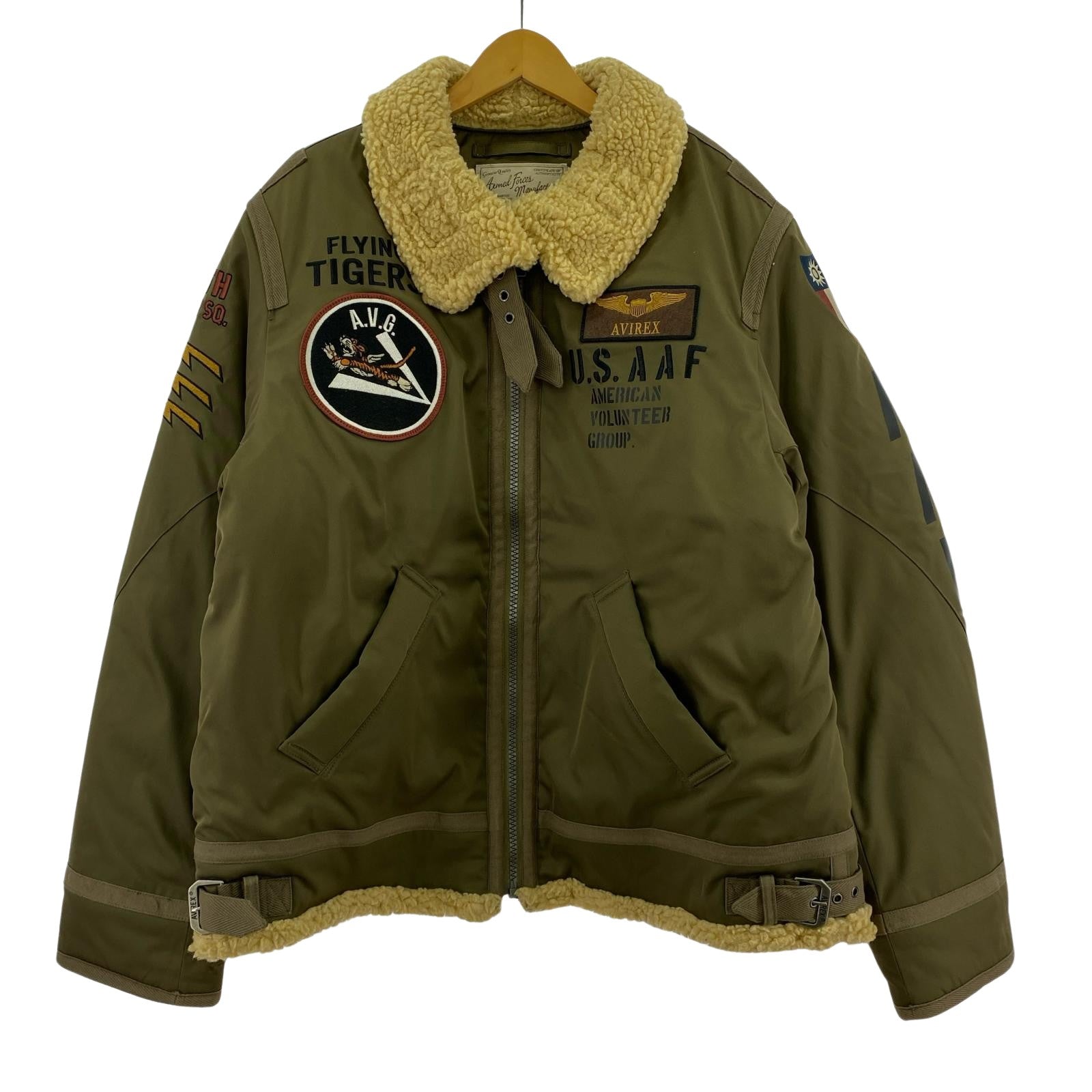 ジャケット PADDING B-3 AAF JACKET カーキ