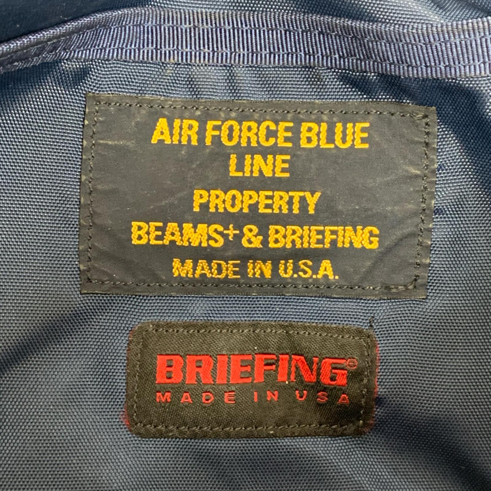 ショルダーバッグ BRIEFING BEAMS PLUS別注 Fleet Messenger 13 メッセンジャーバッグ ネイビー