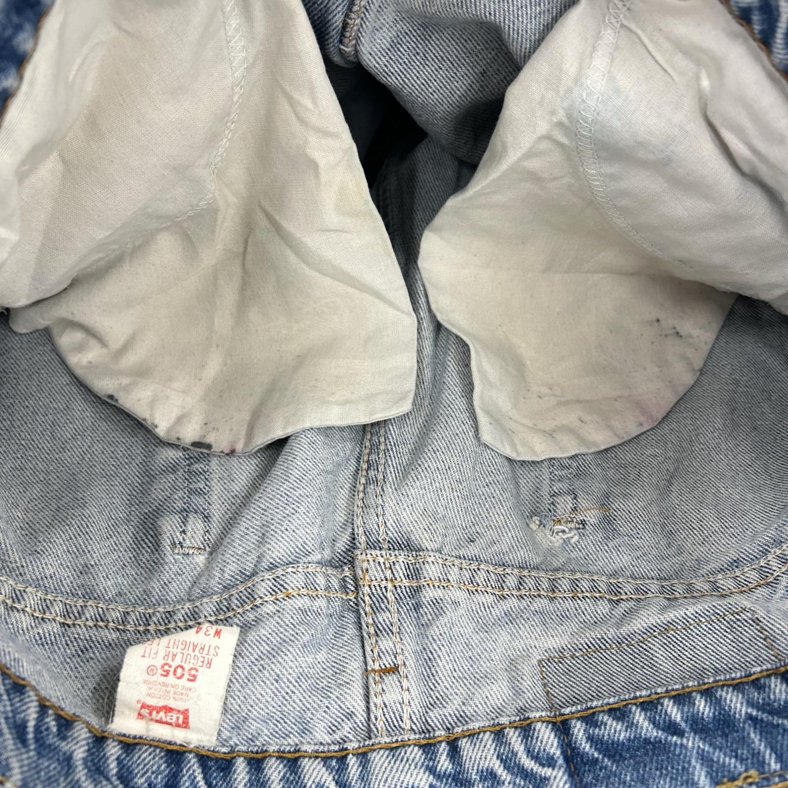 デニムパンツ Levi's ﾃﾞﾆﾑﾊﾟﾝﾂ 505 ﾎﾞﾀﾝ裏554 (W34L32) 34 ブルー