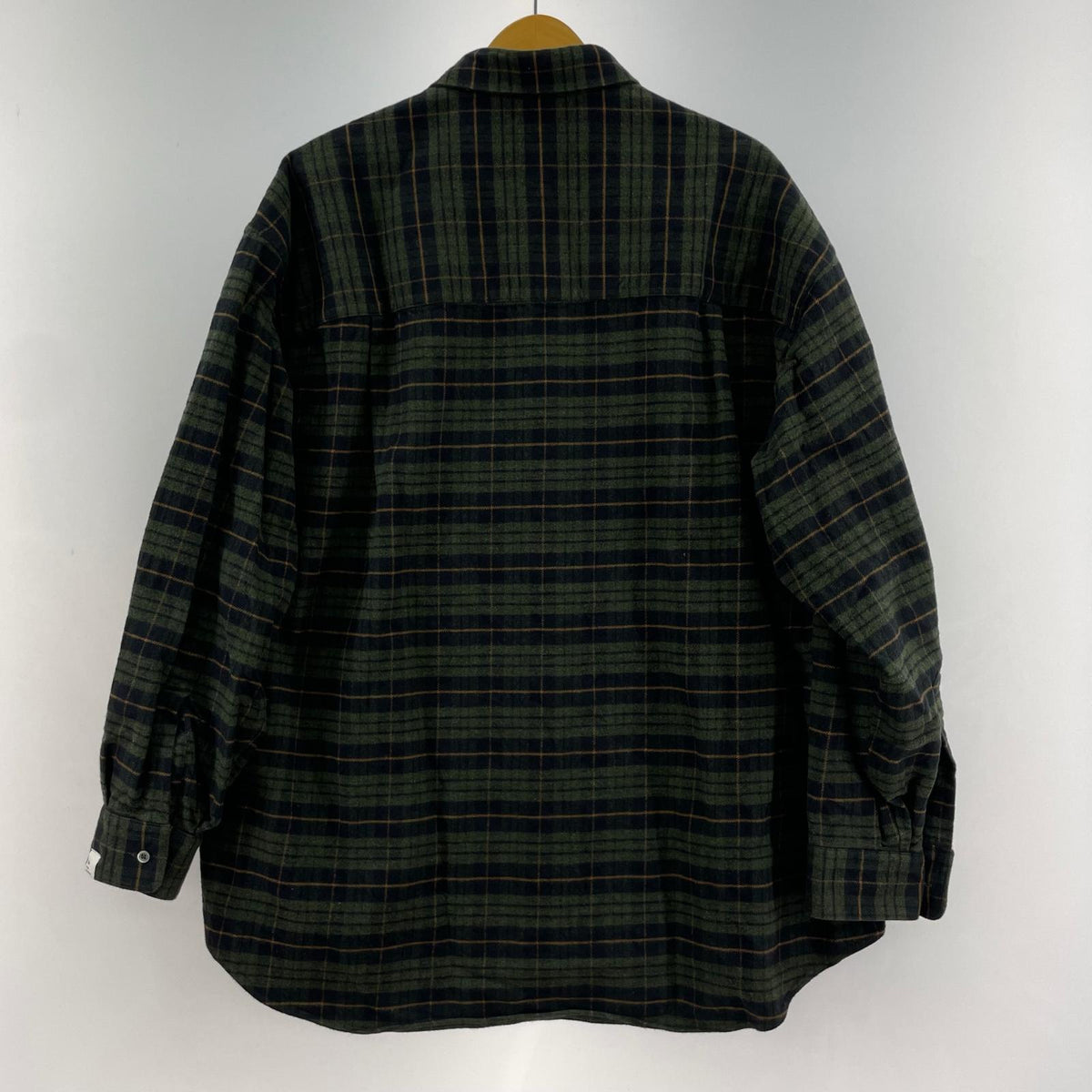 長袖シャツ Cotton Flannel Shirt 緑チェック (1) 1 グリーン