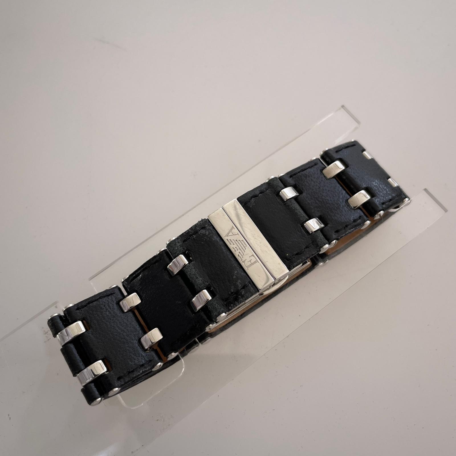 腕時計 レザー ブレスレット ウォッチ ブラック