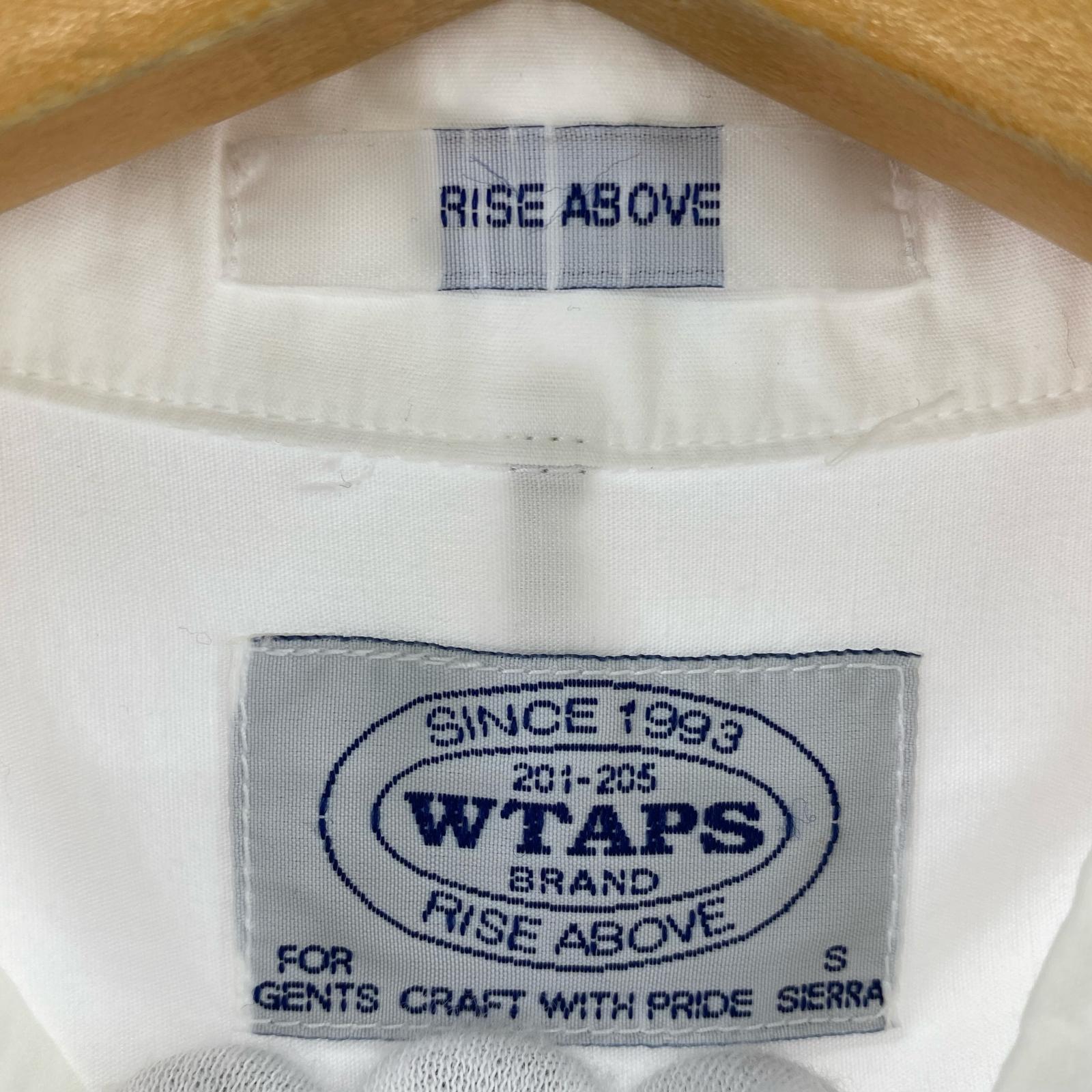 長袖シャツ WTAPS チェック切替L/Sシャツ 白 (S) S