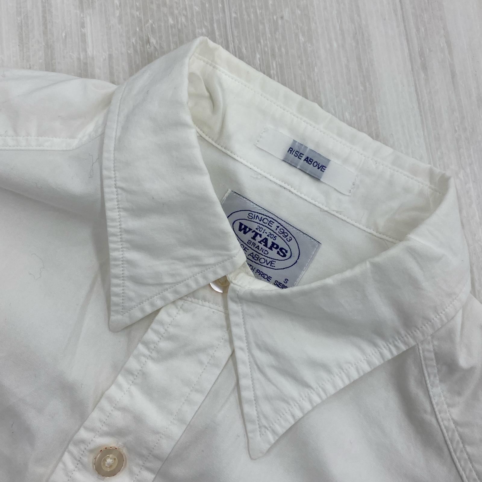 長袖シャツ WTAPS チェック切替L/Sシャツ 白 (S) S