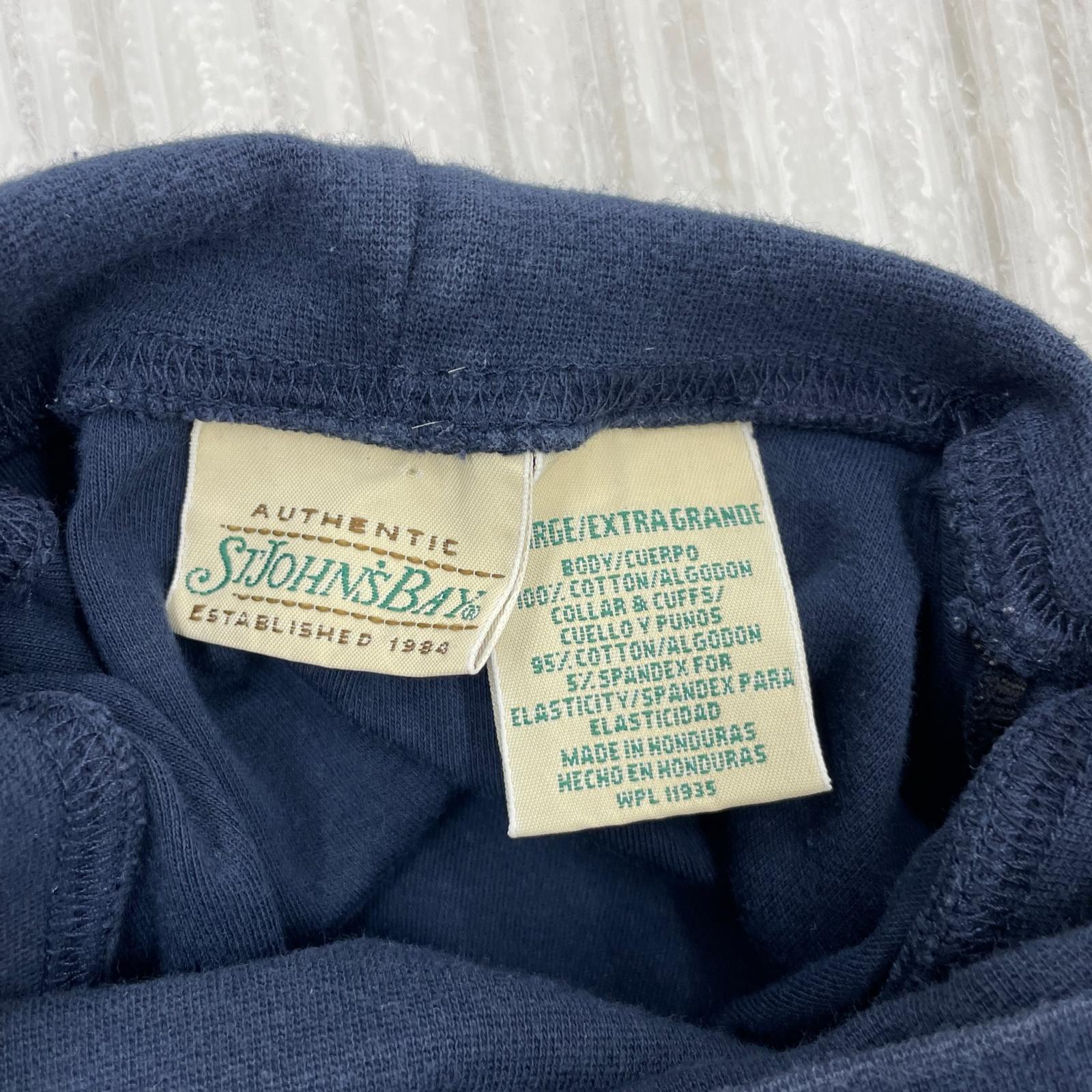 長袖Ｔシャツ ST.JOHN'S BAY タートルネックカットソー 紺 (XL) ネイビー