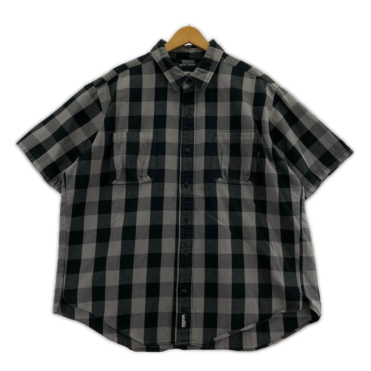 半袖シャツ NEIGHBORHOOD 03年 ﾁｪｯｸｼｬﾂ DCNH-SH-07 黒ｸﾞﾚｰ (M) M