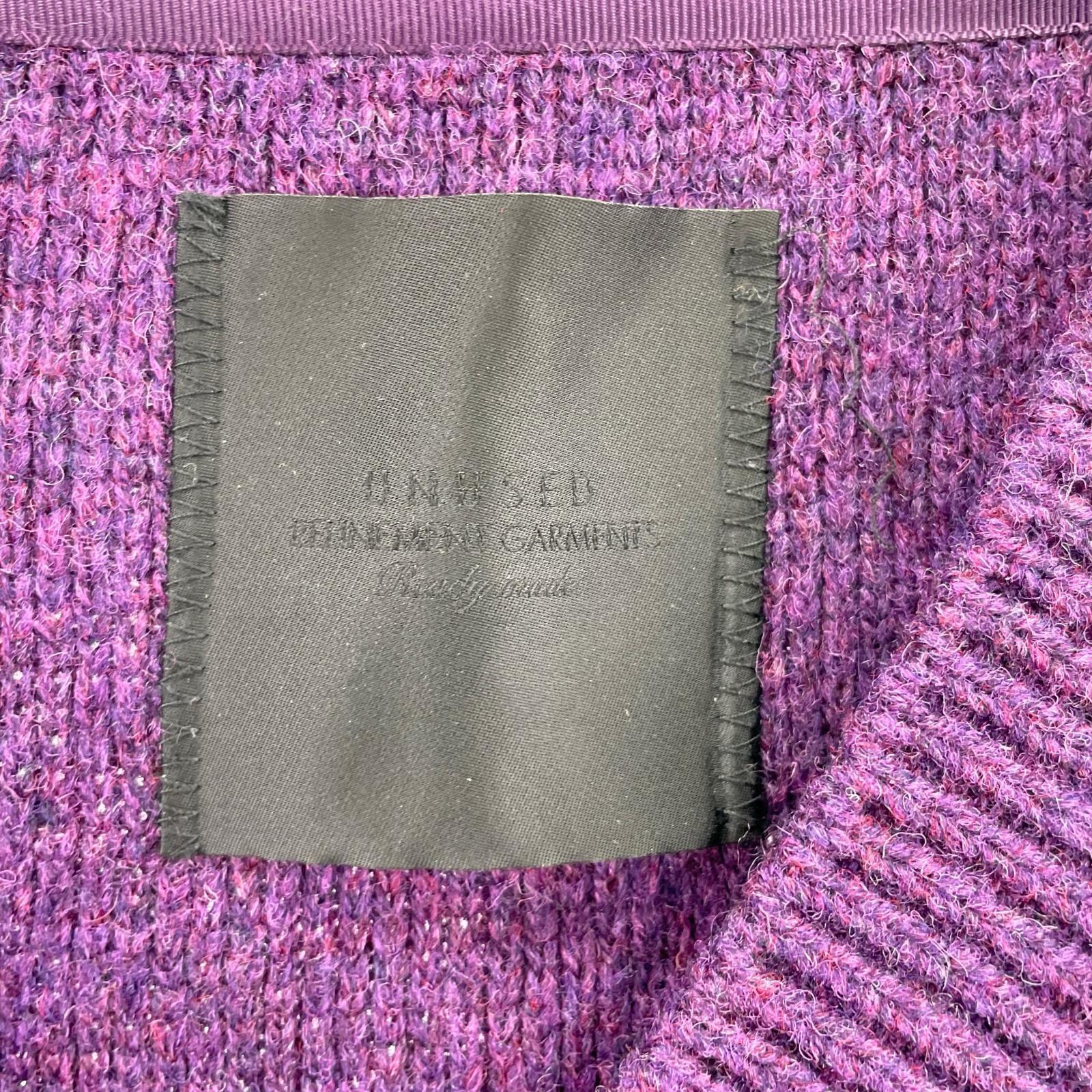 ニット 18AW 7G V-NECK KNIT パープル