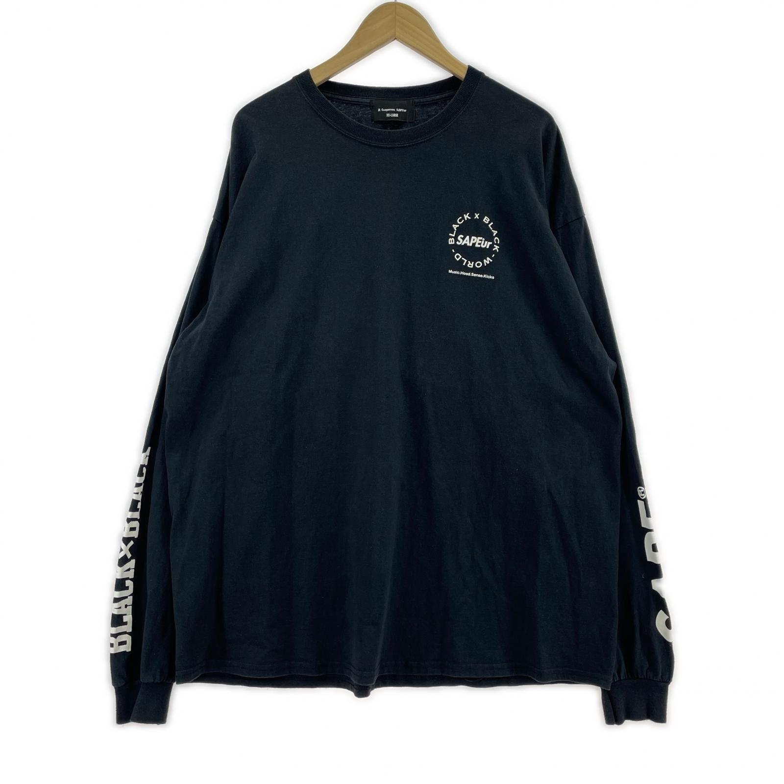 長袖Ｔシャツ SAPeur 長袖Tシャツ・カットソー 黒 (XXL) ブラック