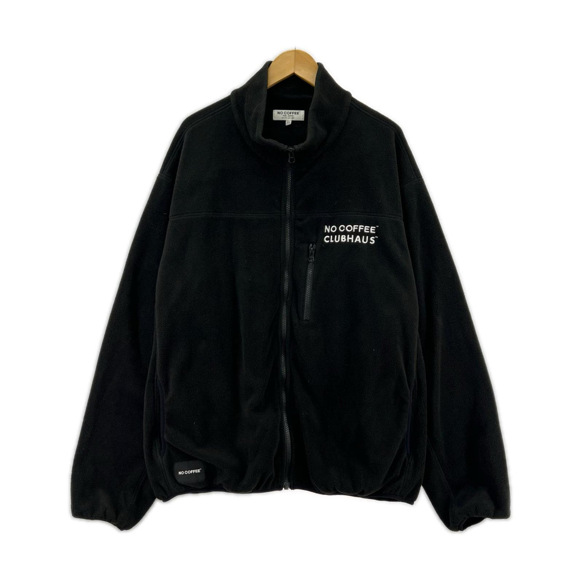 ジャケット NO COFFEE × CLUBHAUS ﾌﾘｰｽ 黒 (XL) ブラック