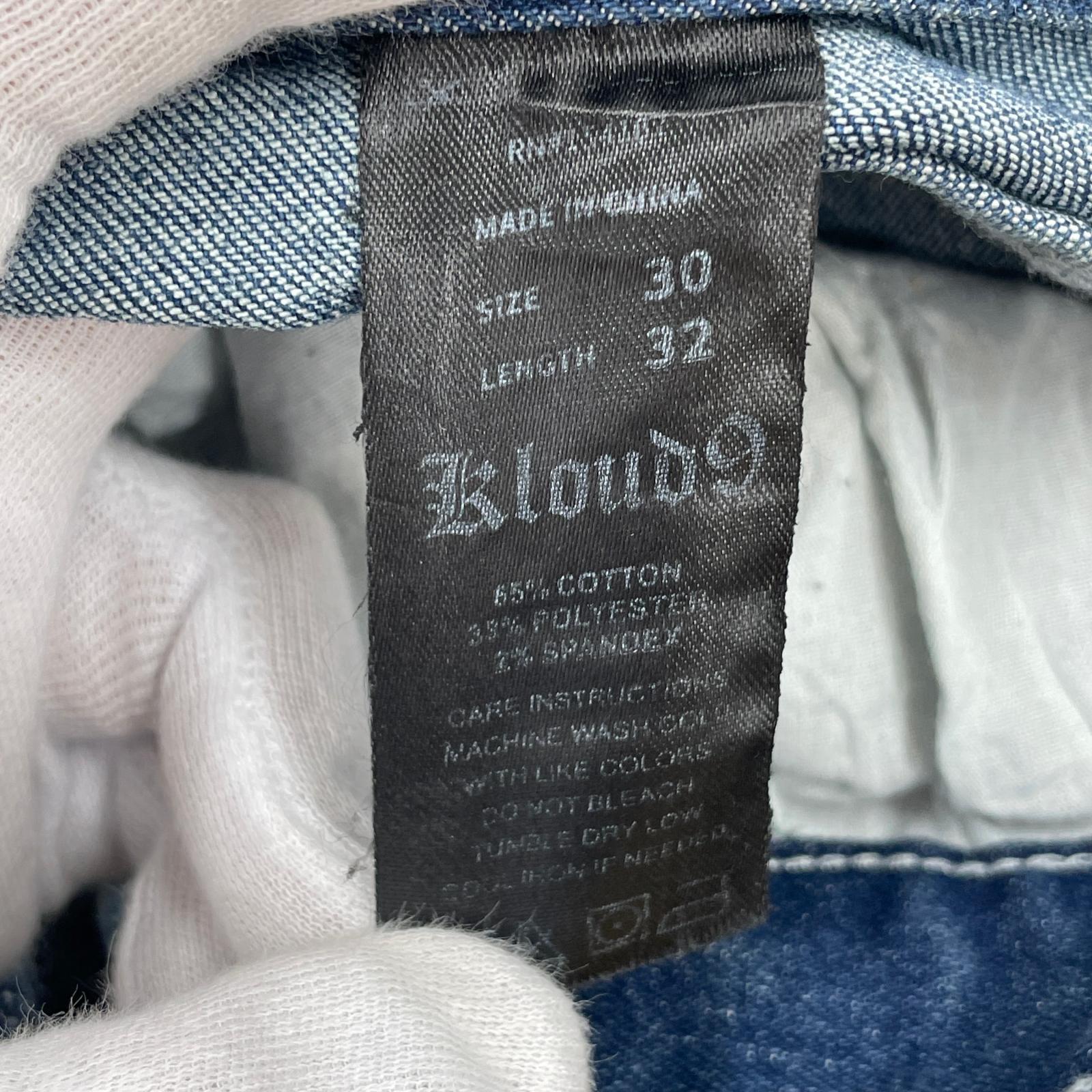 デニムパンツ kloud9 デザインデニムパンツ 30/32