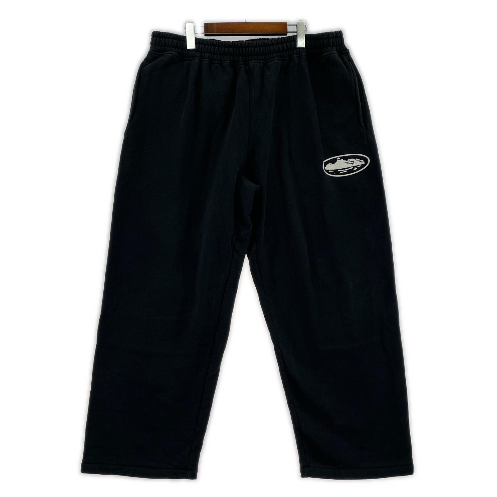 パンツ Corteiz ｱｲﾗﾝﾄﾞﾊﾟﾌﾌﾟﾘﾝﾄｽｳｪｯﾄﾊﾟﾝﾂ 黒 (XXL) ブラック