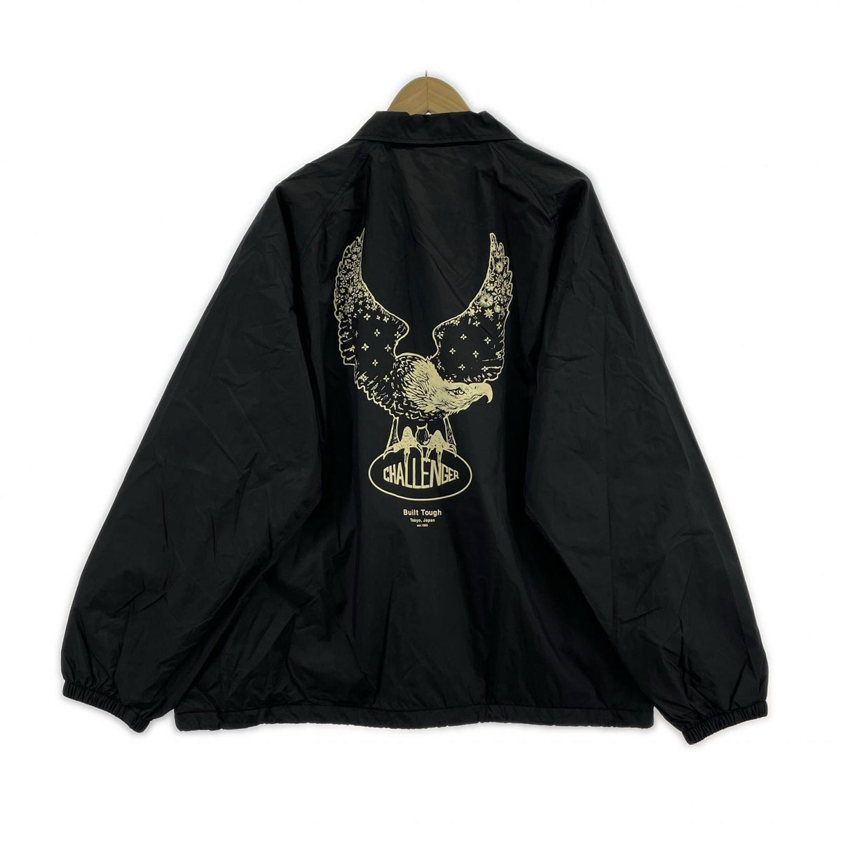 ジャケット CHALLENGER 24AW OVAL EAGLE COACH JACKET コーチジャケット XL 黒 ブラック
