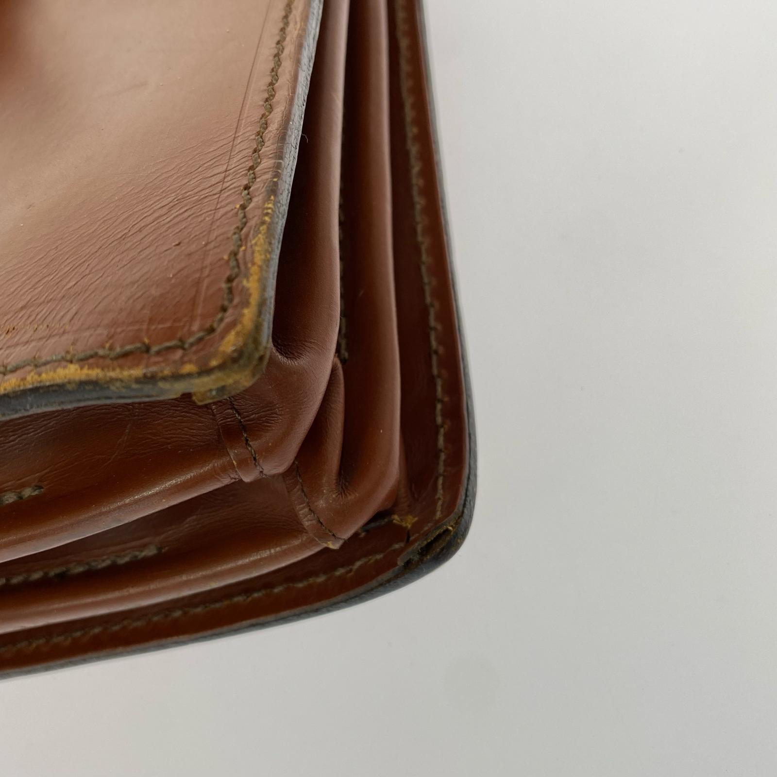 ブリーフケース COMPARTMENT　BRIEF CASE　茶 ブラウン