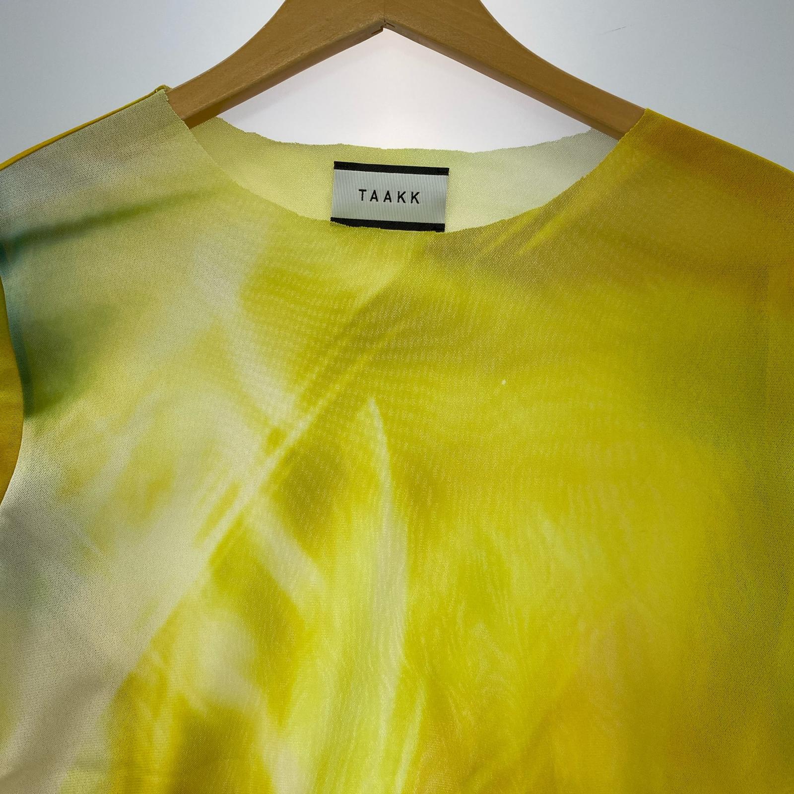 その他トップス 22AW/"TULLE" HIGH NECK TULLE T-SHIRTS 2 イエロー