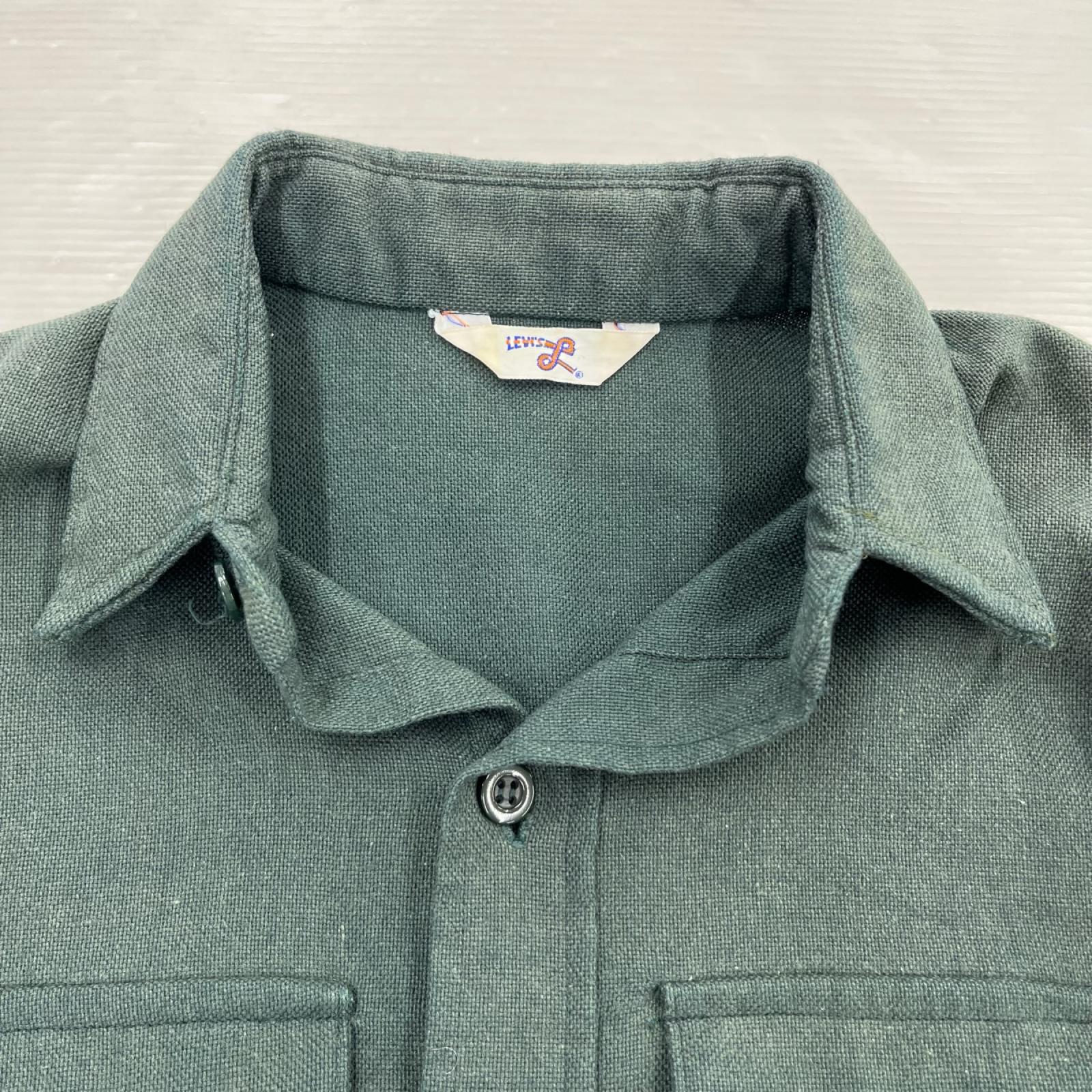 長袖シャツ Levi's 70s L/Sｼｬﾂ ｸﾞﾘｰﾝ グリーン