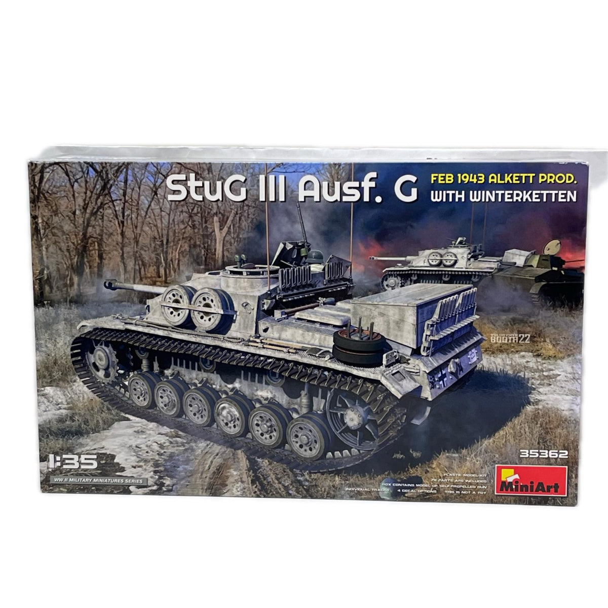 MintArt 1/35 Stug III Ausf.G ミニアート 1/35 III号突撃砲G型 1943年2月アルケット社製 w/冬季履帯 品番35362 プラモデル ミニアート（MiniArt）社 ミリタリープラモ