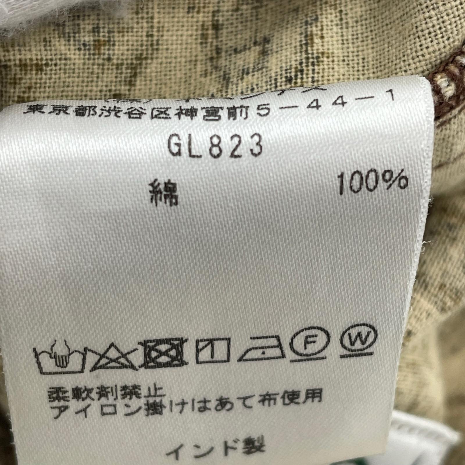 パンツ イージーカーゴ 魚柄 カーキ (M) M カーキ