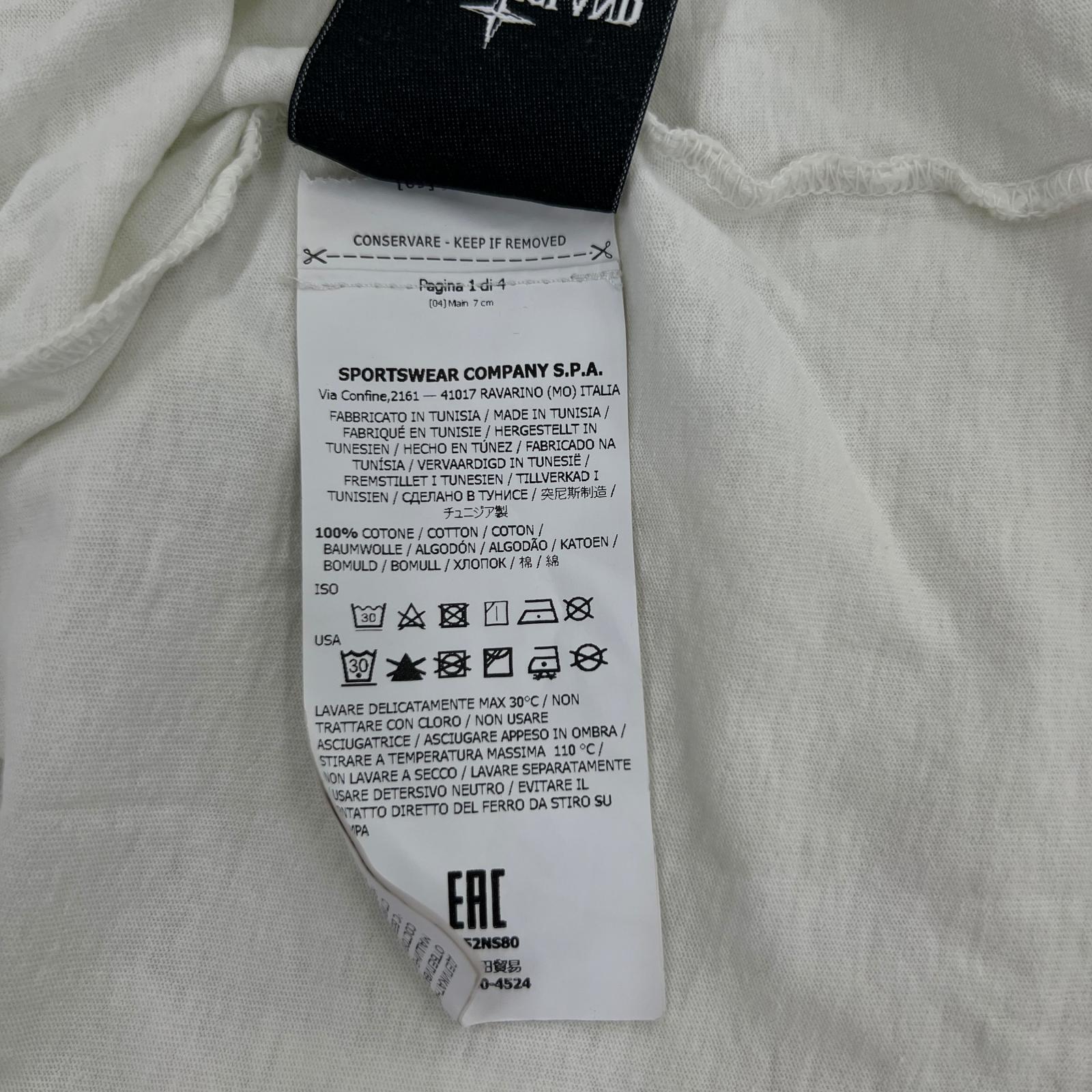 半袖Ｔシャツ STONE ISLAND 半袖Tシャツ・カットソー M ホワイト