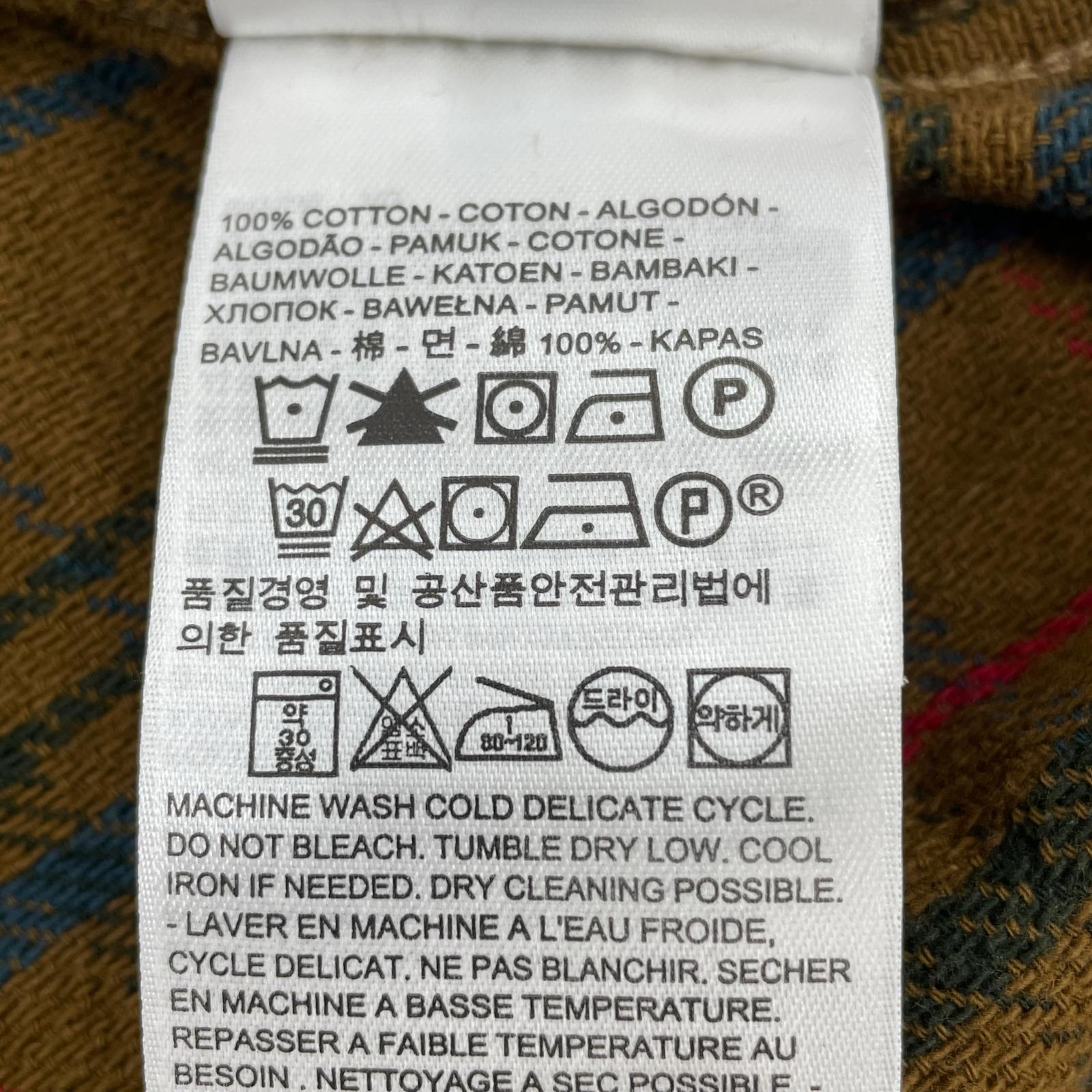 長袖シャツ LVC　ウエスタンチェックシャツ　茶（M） M