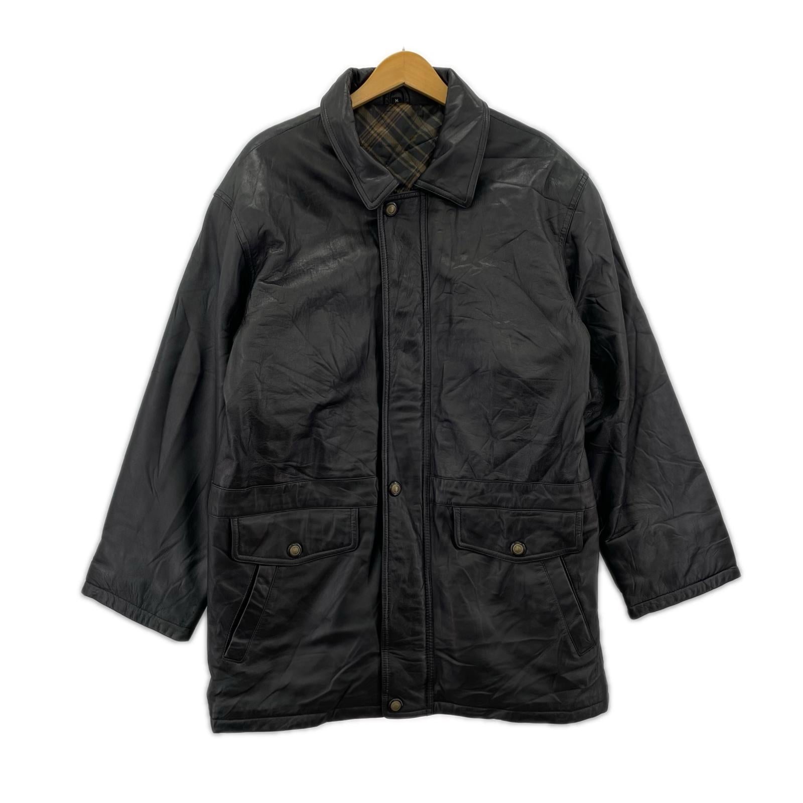 レザージャケット ラムレザージャケット　黒 M ブラック