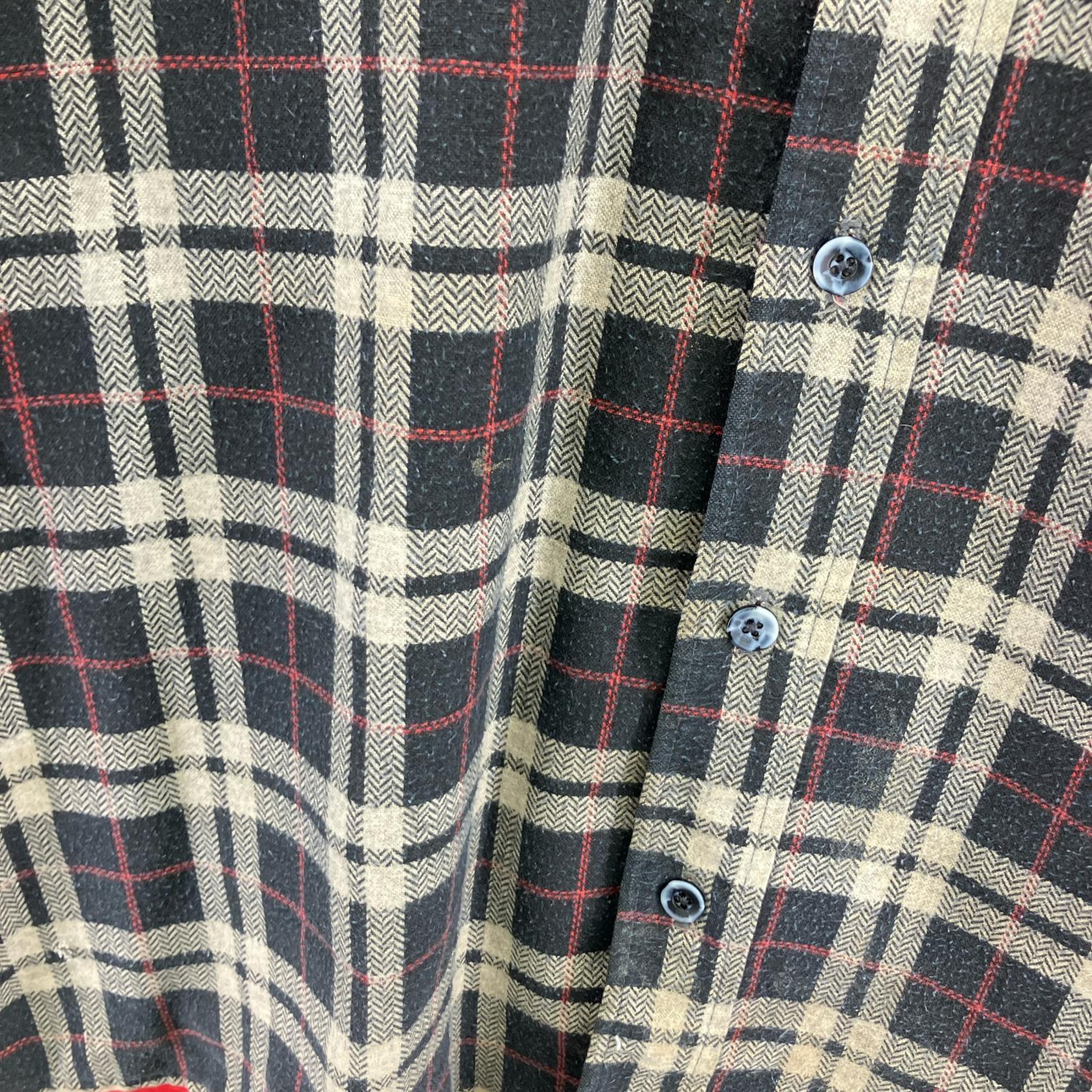 長袖シャツ 70s sears PREMA-PREST チェックシャツ(XL) マルチカラー