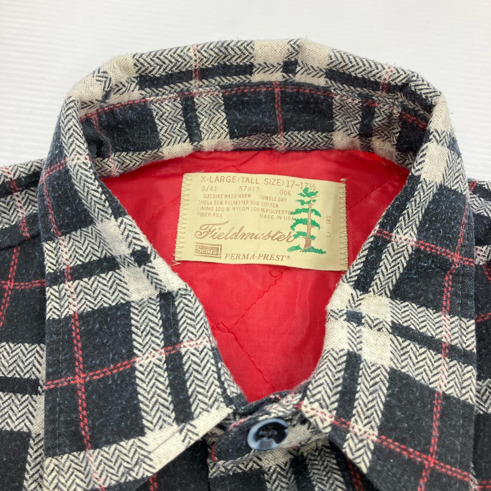 長袖シャツ 70s sears PREMA-PREST チェックシャツ(XL) マルチカラー