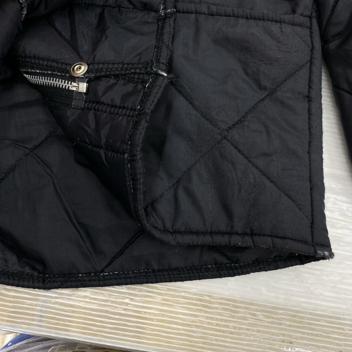 ジャケット SNAPWEAR キルティングジャケット ブラック