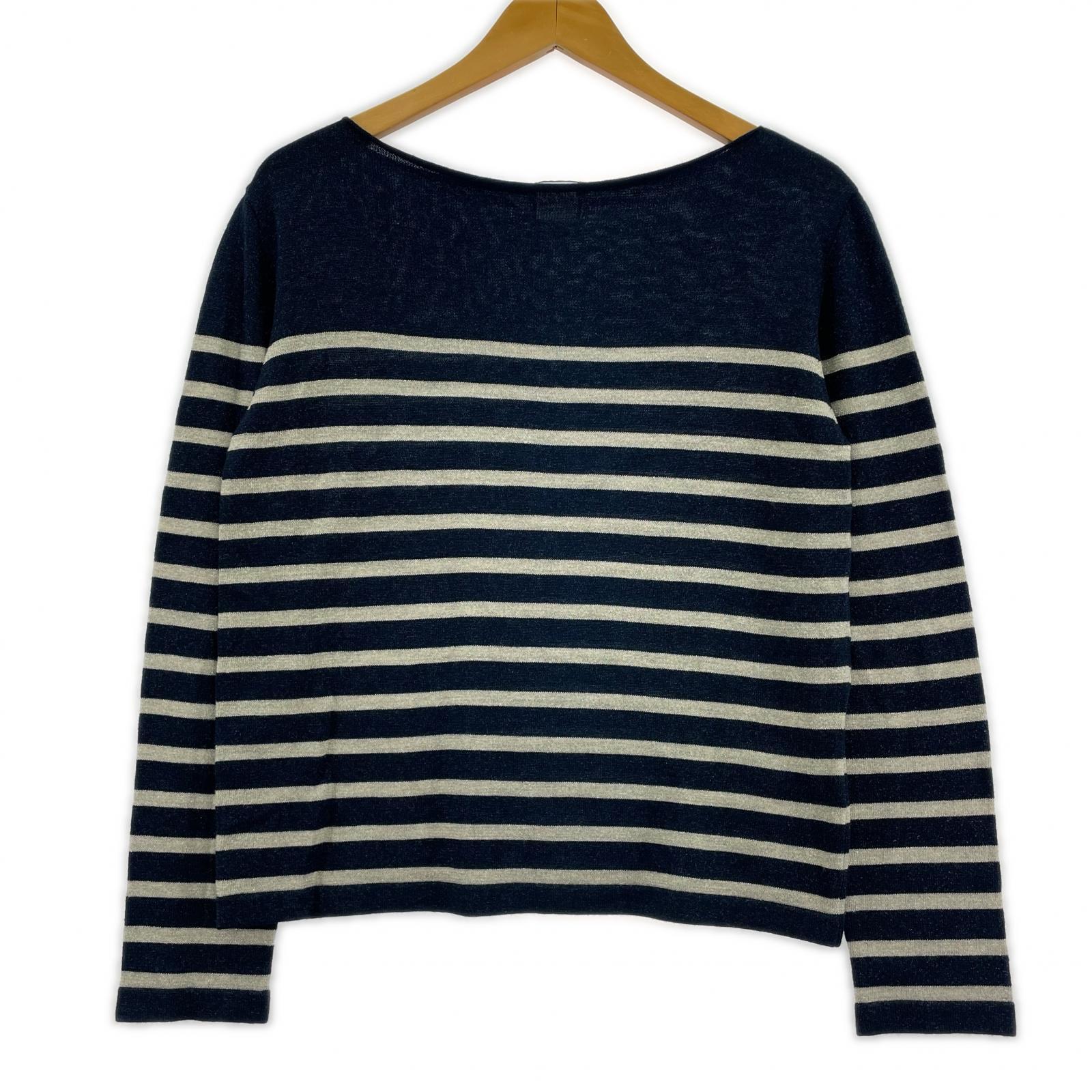 ニット JEAN-PAUL GAULTIER ボーダーニット 紺(38)