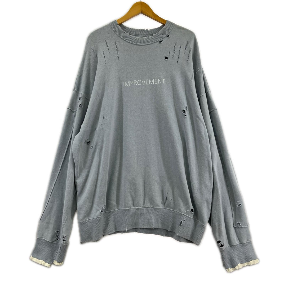スウェット OVERSIZED REBUILD SWEAT BLU M ST.682 M