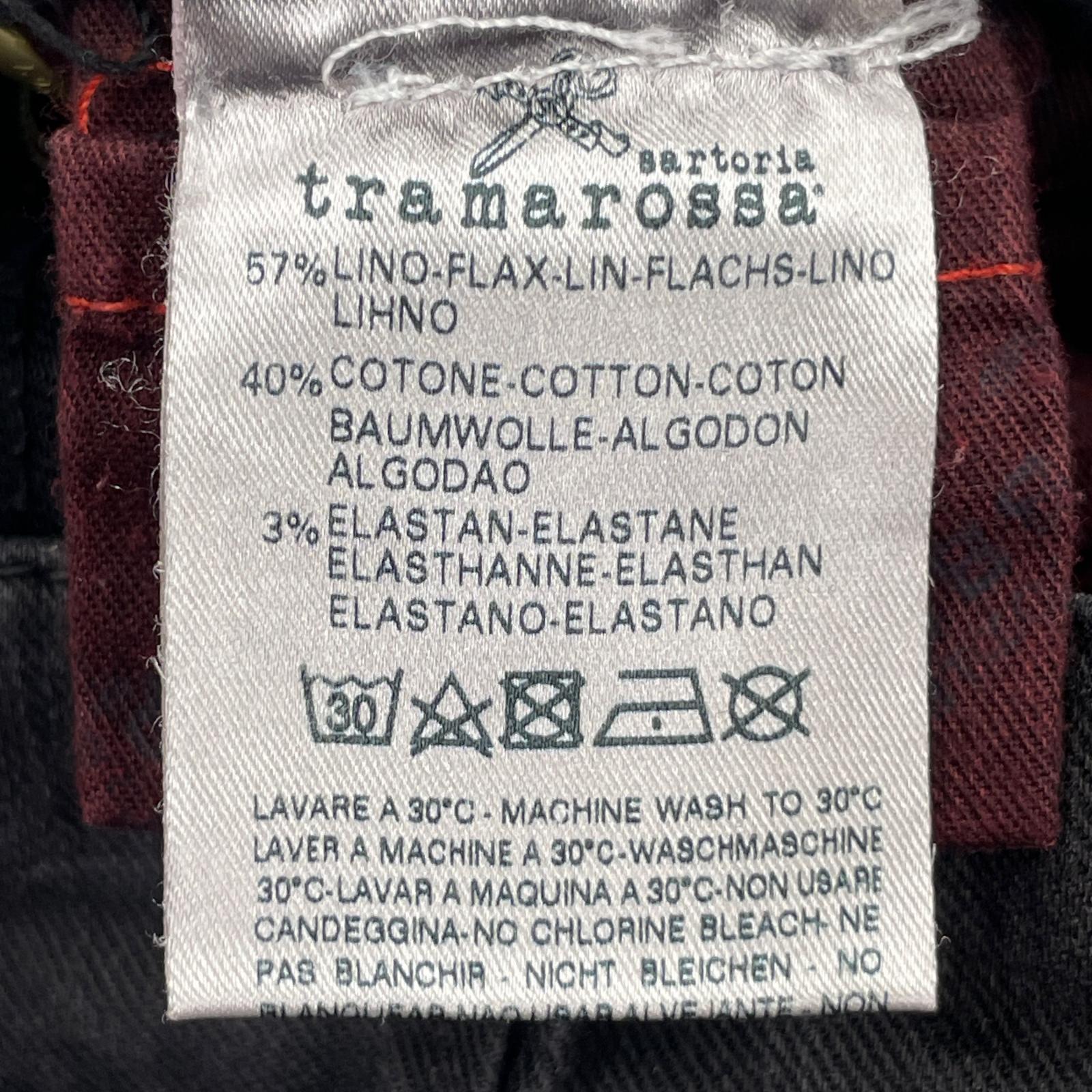 パンツ tramarossa コットンスキニーパンツ W30 BLK 29 ブラック