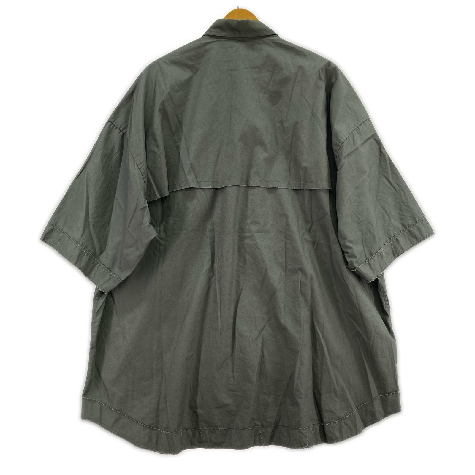 半袖シャツ MAISON SPECIAL 切替カッティングデザインシャツ 01 グレー グレー