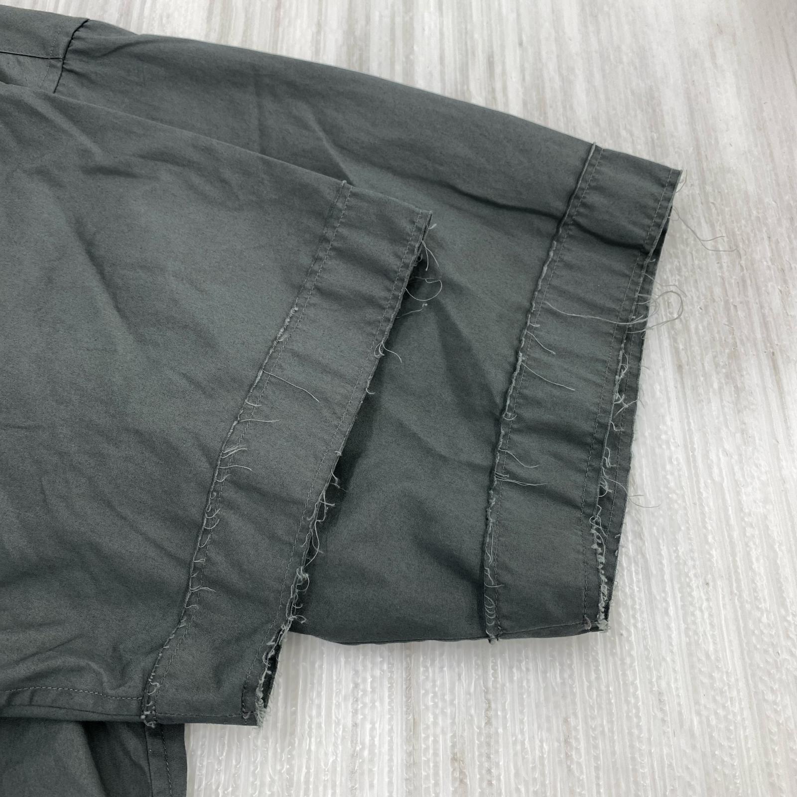 半袖シャツ MAISON SPECIAL 切替カッティングデザインシャツ 01 グレー グレー