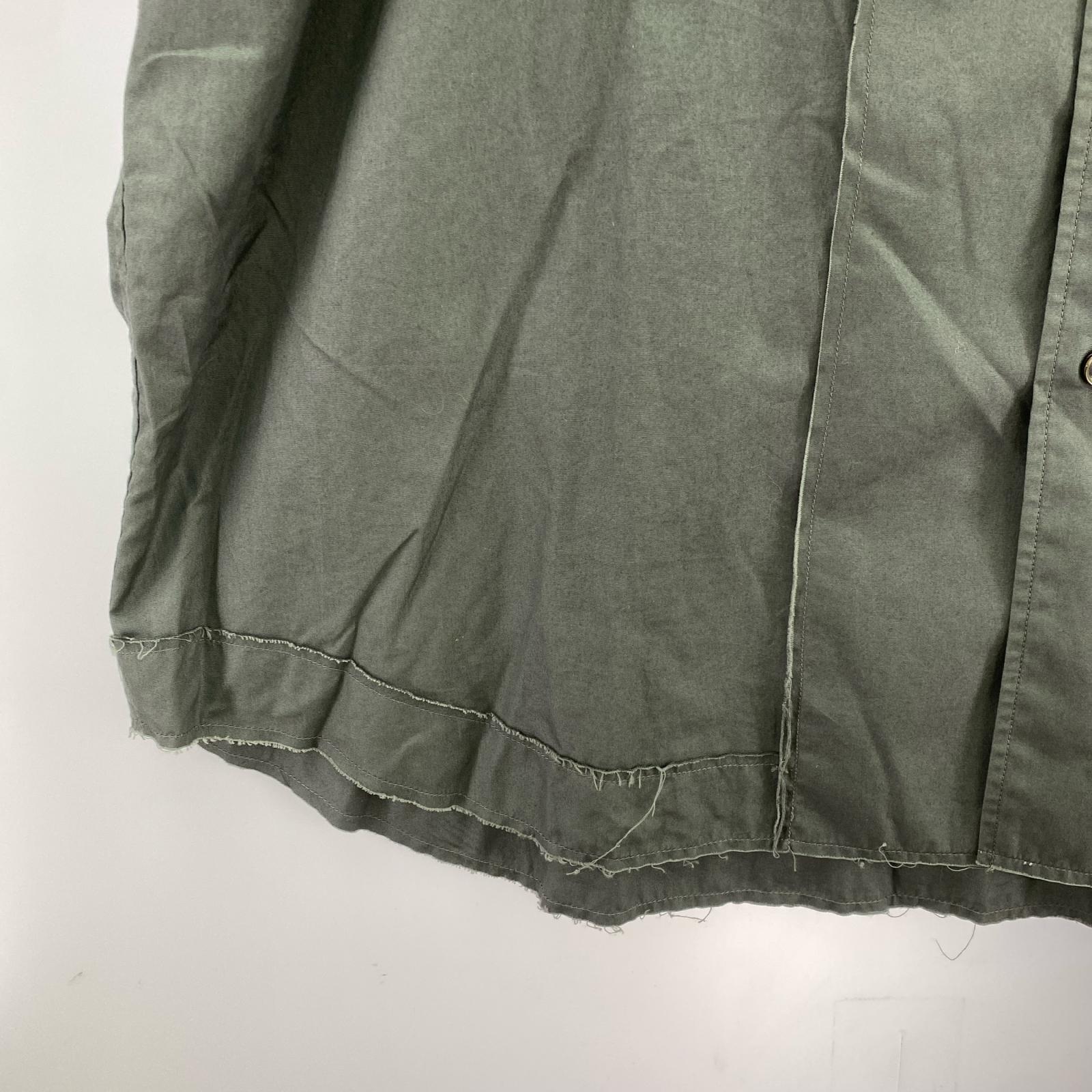 半袖シャツ MAISON SPECIAL 切替カッティングデザインシャツ 01 グレー グレー