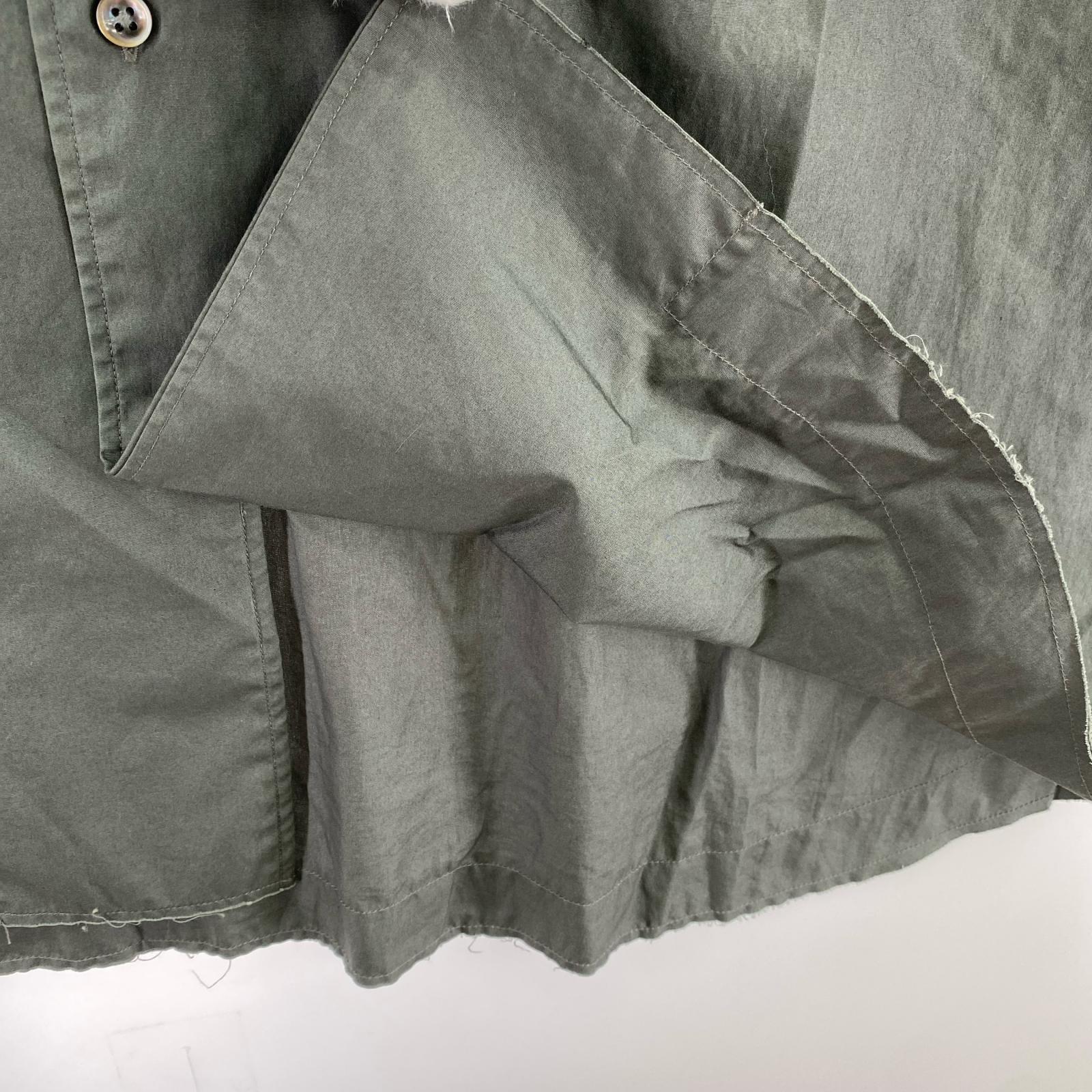 半袖シャツ MAISON SPECIAL 切替カッティングデザインシャツ 01 グレー グレー