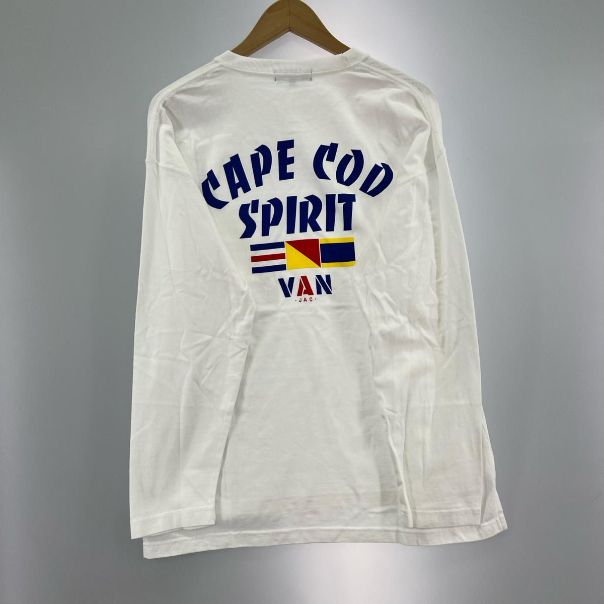 長袖Ｔシャツ ﾊﾞｯｸﾌﾟﾘﾝﾄ 白 L L ホワイト