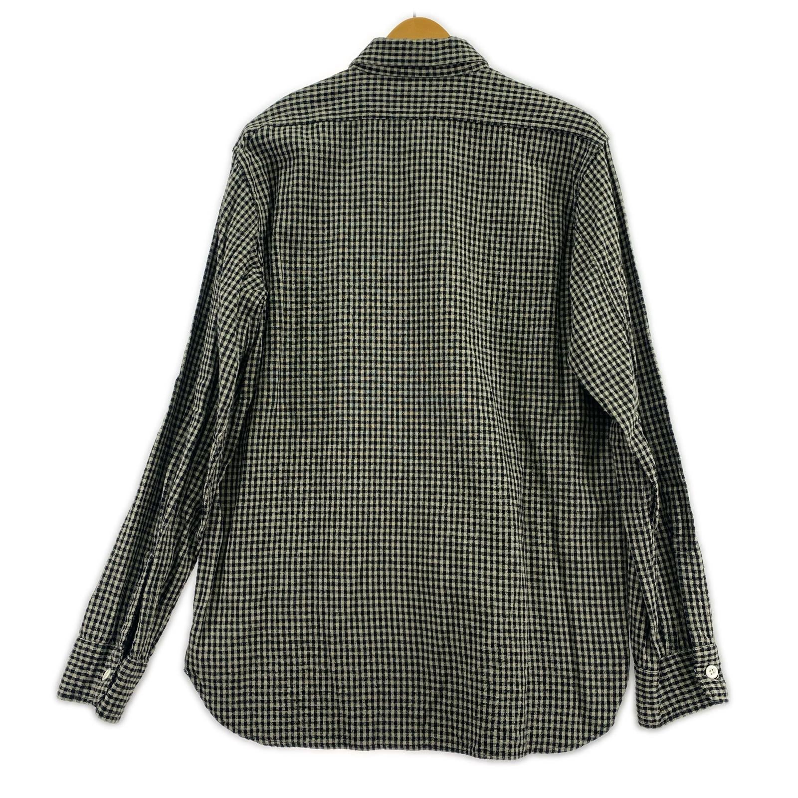 長袖シャツ WAREHOUSE DUCK DIGGER コットンチェックシャツ (38) ブラック