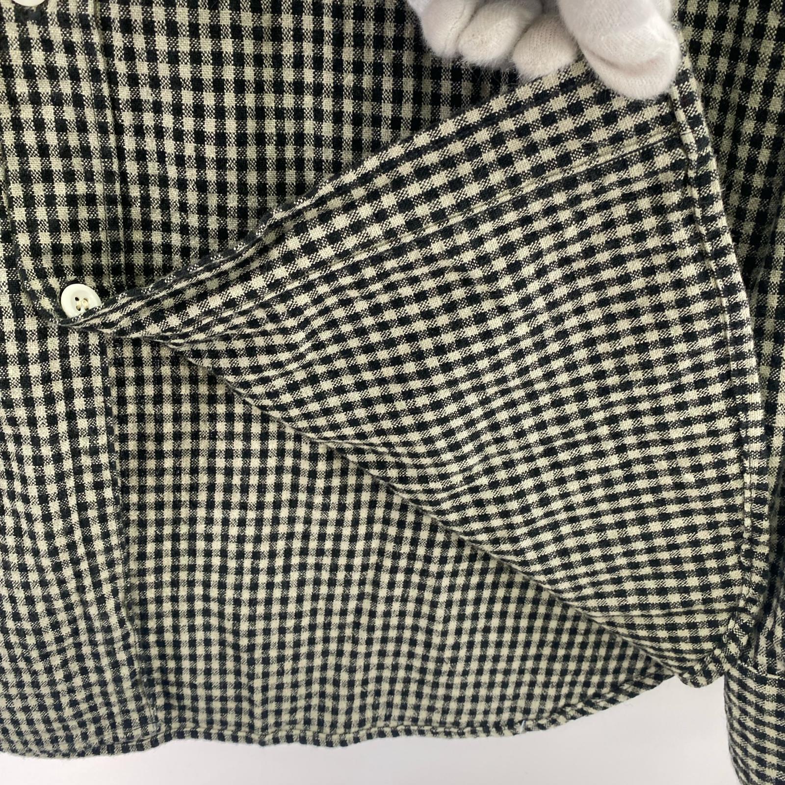 長袖シャツ WAREHOUSE DUCK DIGGER コットンチェックシャツ (38) ブラック