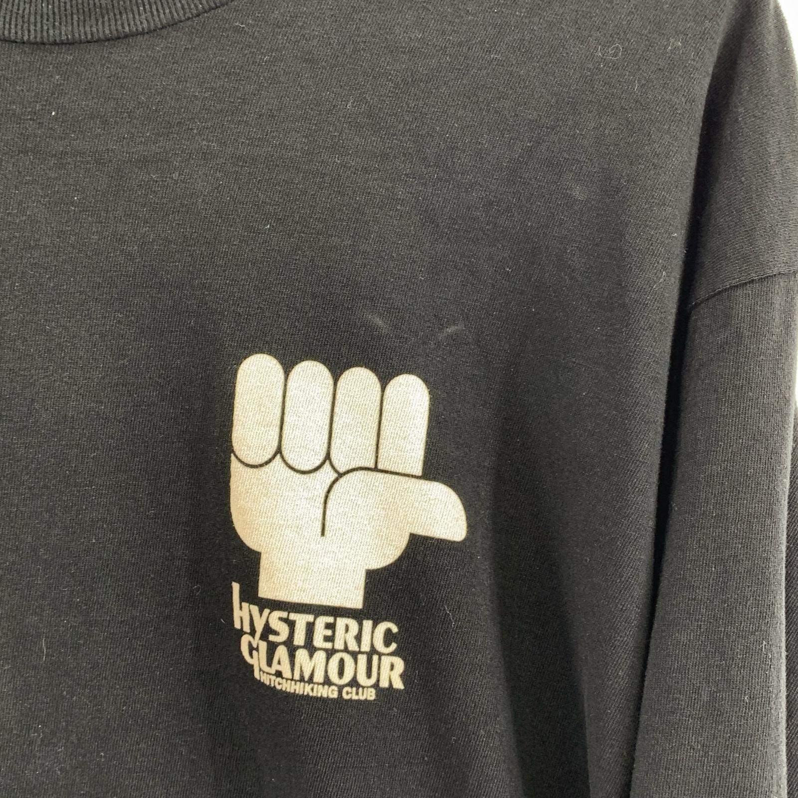 長袖Ｔシャツ HYS HITCHHIKING CLUB (L) 黒 L ブラック