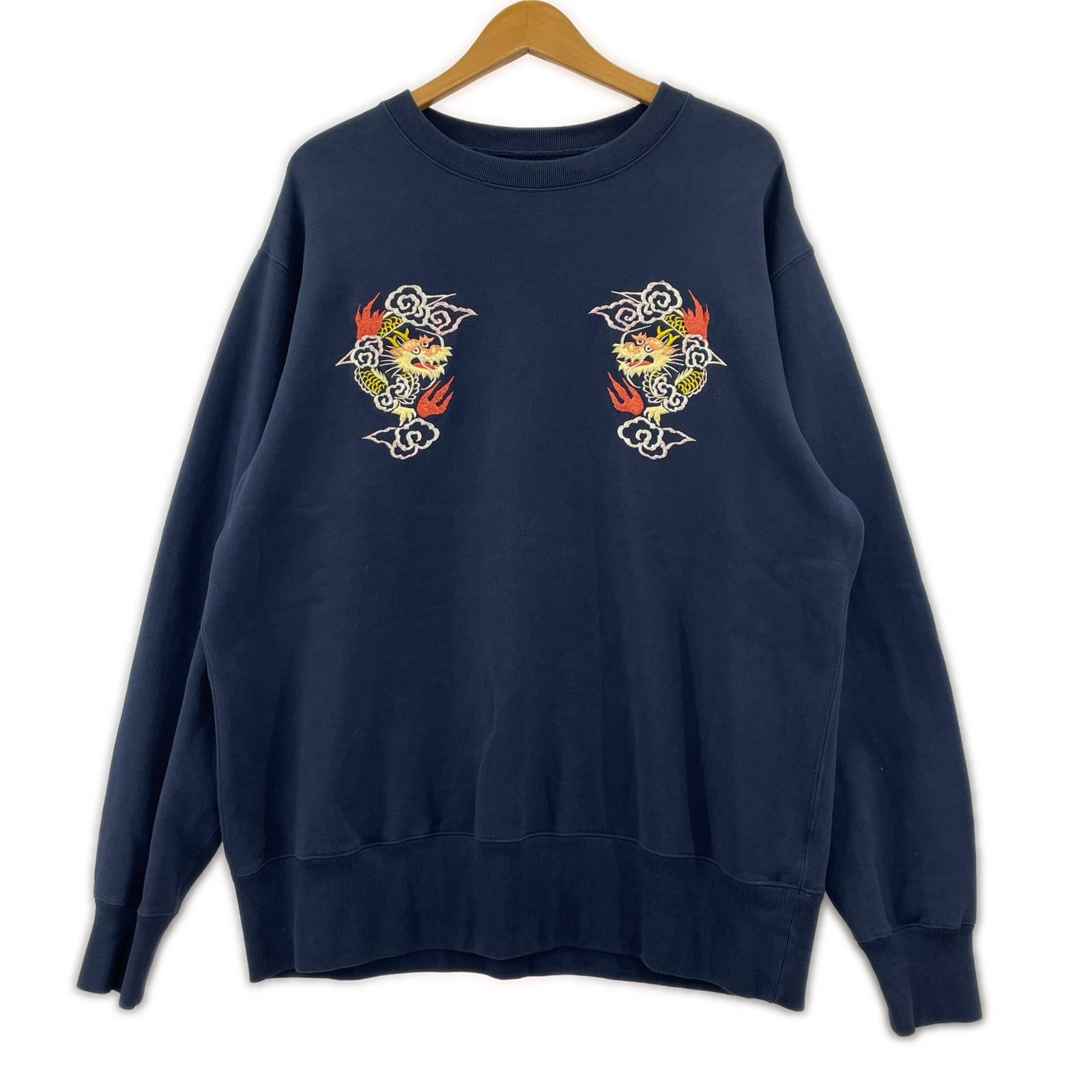 スウェット テーラー東洋別注 SUKA CREW SWEAT EMBROIDERED (M) M