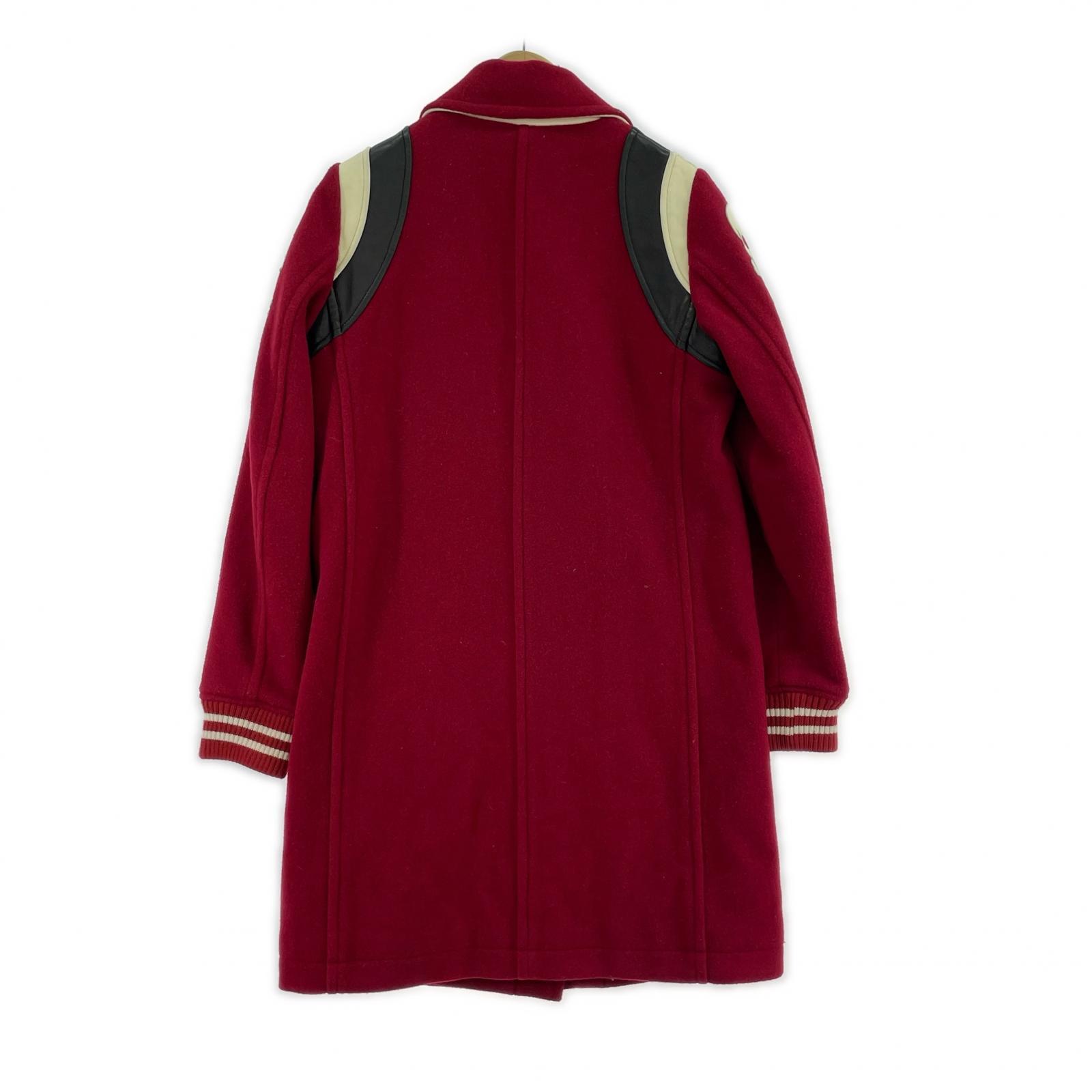 ジャケット HYSTERIC GLAMOUR アーカイブ スカル ダッフルコート F レッド レッド
